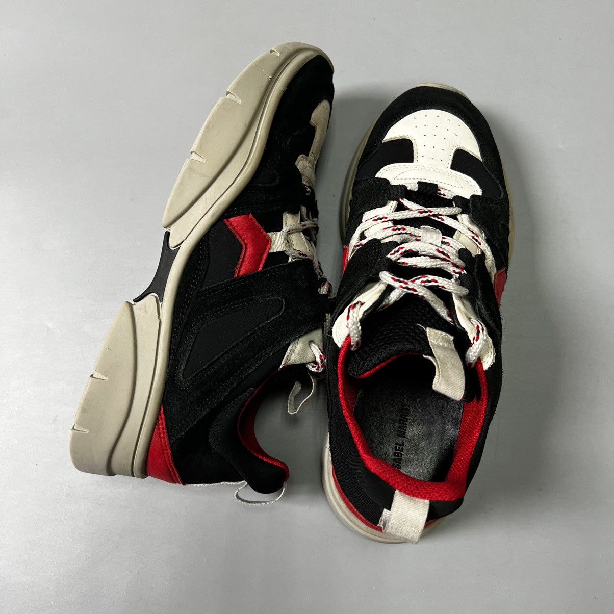 Isabel Marant Isabel Marant “Kindsay” sneakers Black Red Luxury Size US 8 / IT 38 - 7 Thumbnail