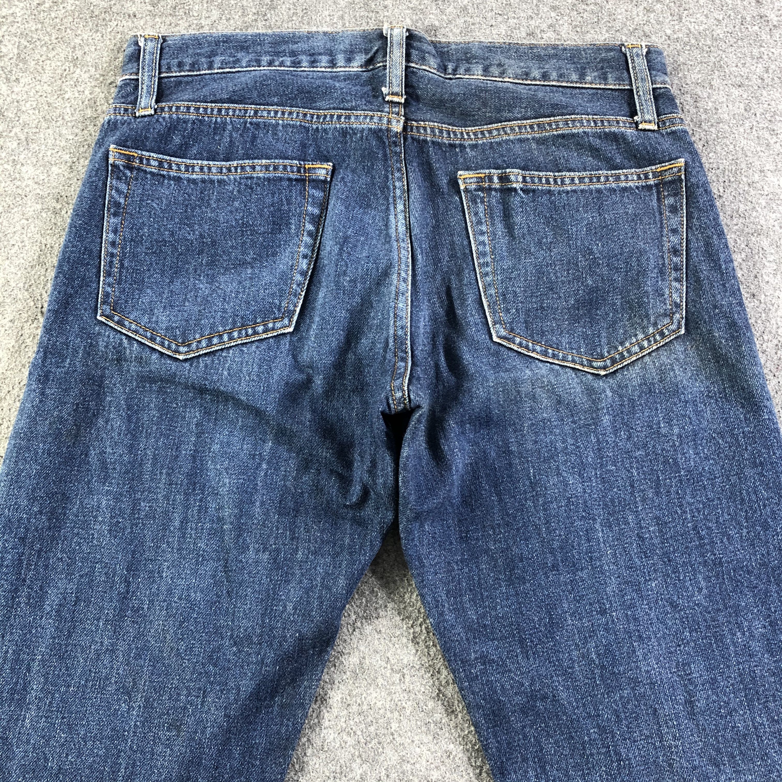 Japanese Brand Blue Wash Uniqlo Jeans Straight Redline Denim -J2715 Size US 31 - 4 Thumbnail