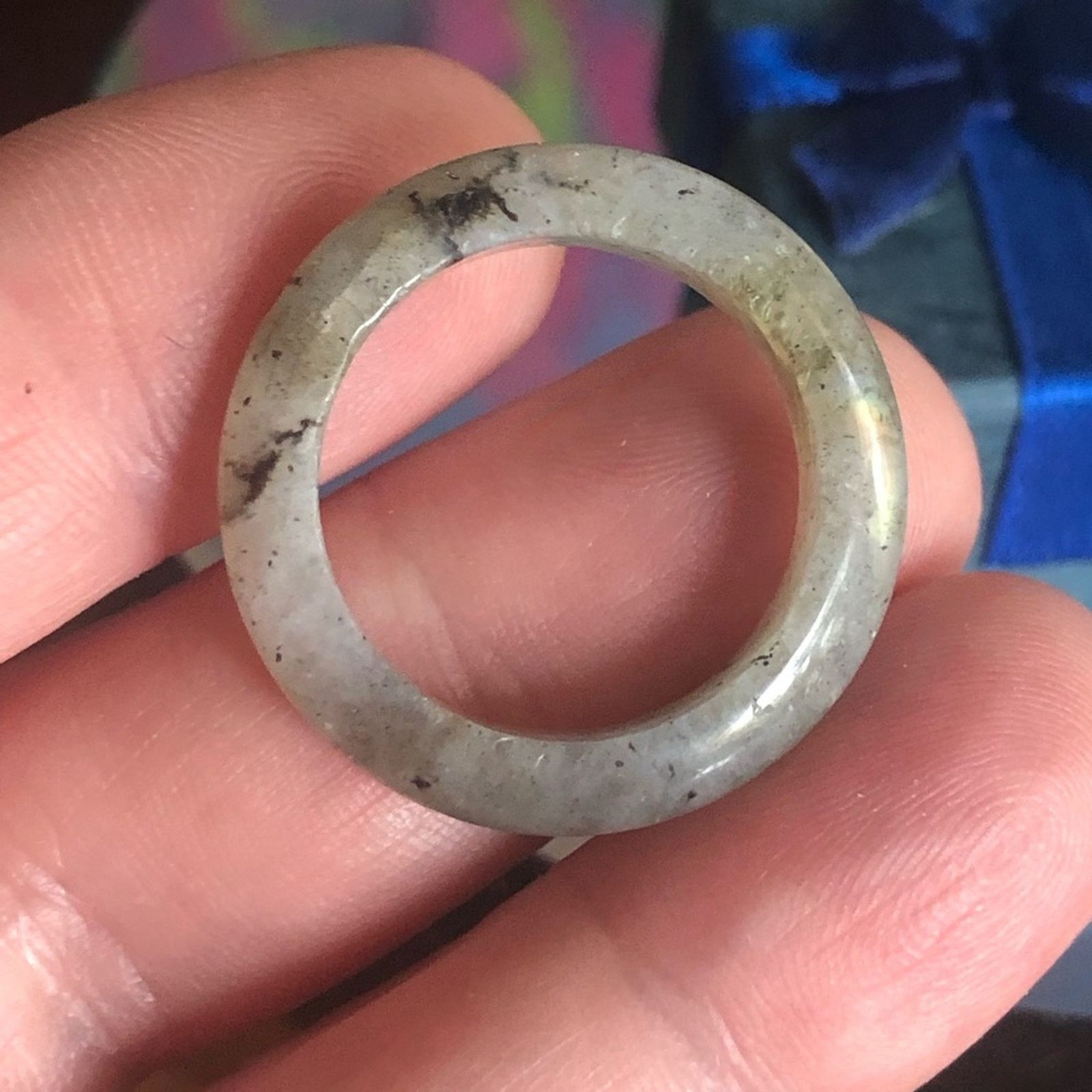 Handmade Handcrafted genuine labradorite stone band ring 9 Size ONE SIZE - 4 Thumbnail