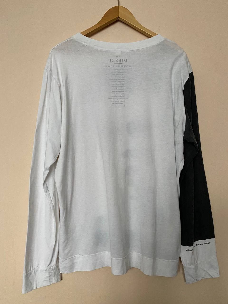 Diesel 📌 00s Diesel 'Losers' Studded Face Negative Longsleeve Shirt Size US L / EU 52-54 / 3 - 6 Thumbnail