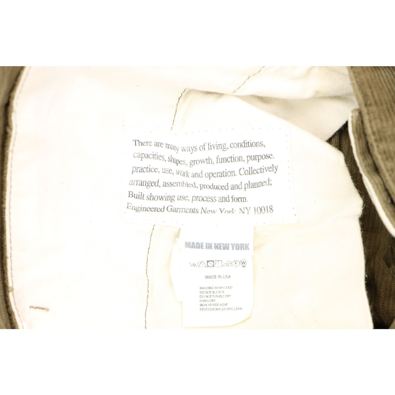 Engineered Garments Engineered Garments USA Emerson Corduroy Cord Trousers Pants Size US 29 - 5 Thumbnail
