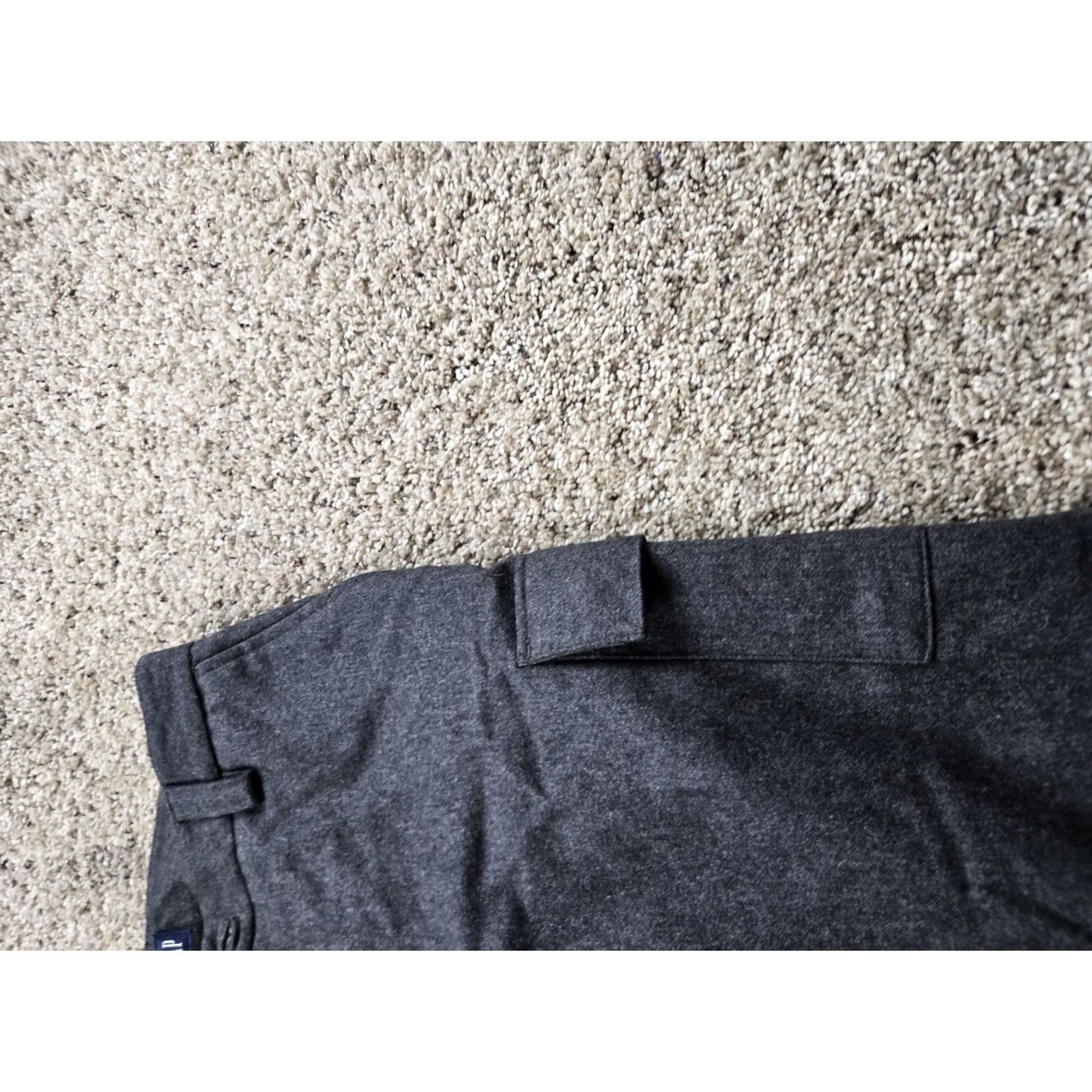 Gap VINTAGE Gap Chino Pants Womens 4 Gray Wool Blend Cargo Lined Flare Leg 30in Inseam 29in Waist Size 27" / US 4 / IT 40 - 2 Thumbnail