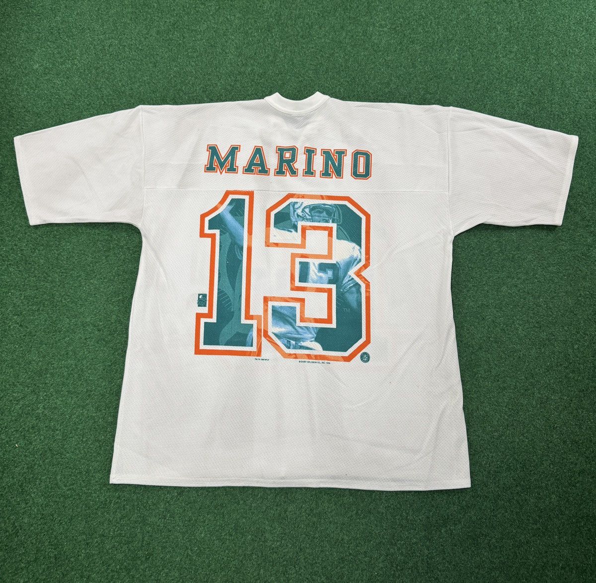 Vintage Vintage 90s Dan Marino Miami Dolphins RARE Retro XL Jersey Size US XL / EU 56 / 4 - 3 Thumbnail