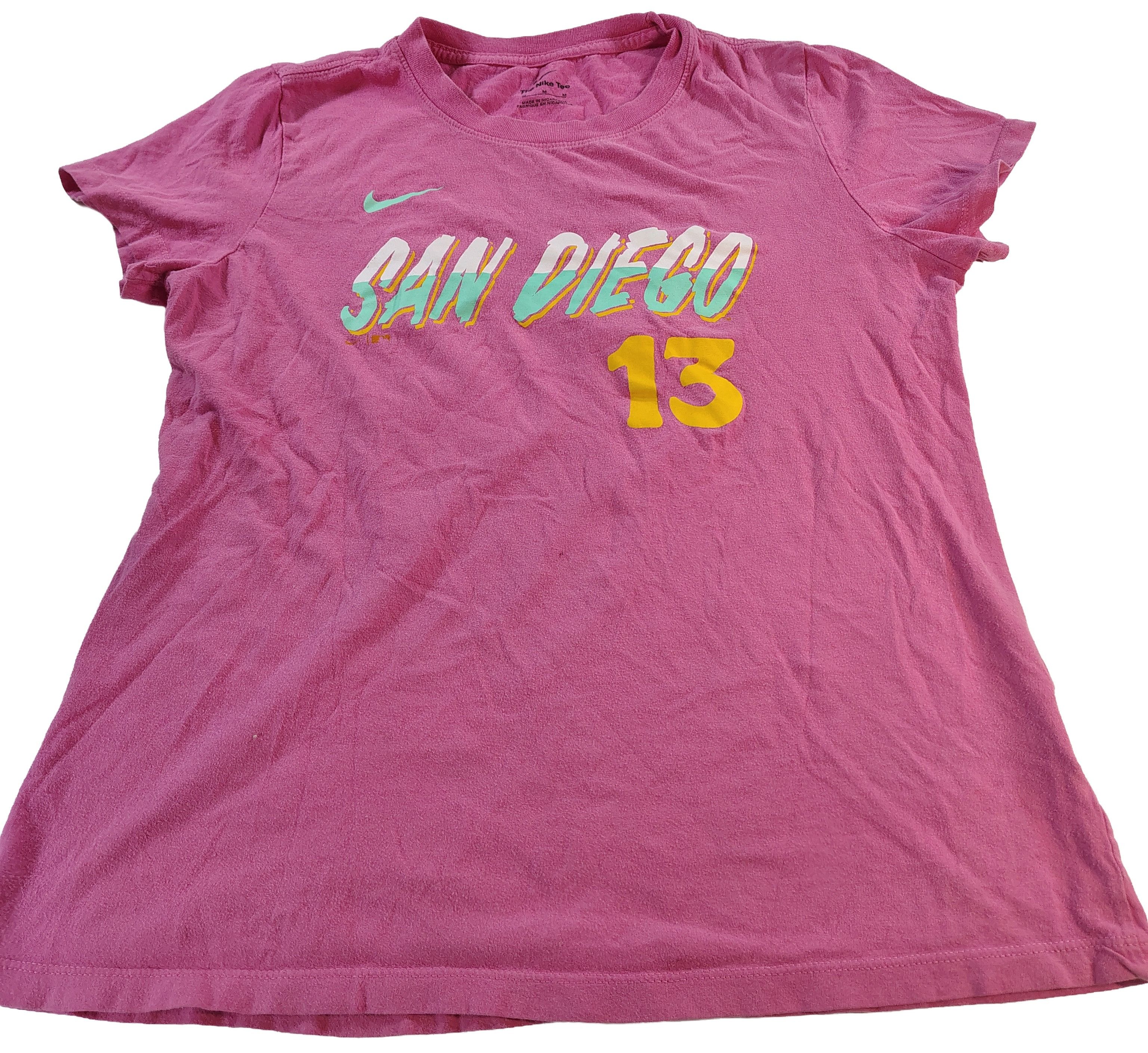 Nike Women's Nike San Diego "#13 Machado Graphic T-Shirt Size M / US 6-8 / IT 42-44 - 1 Thumbnail