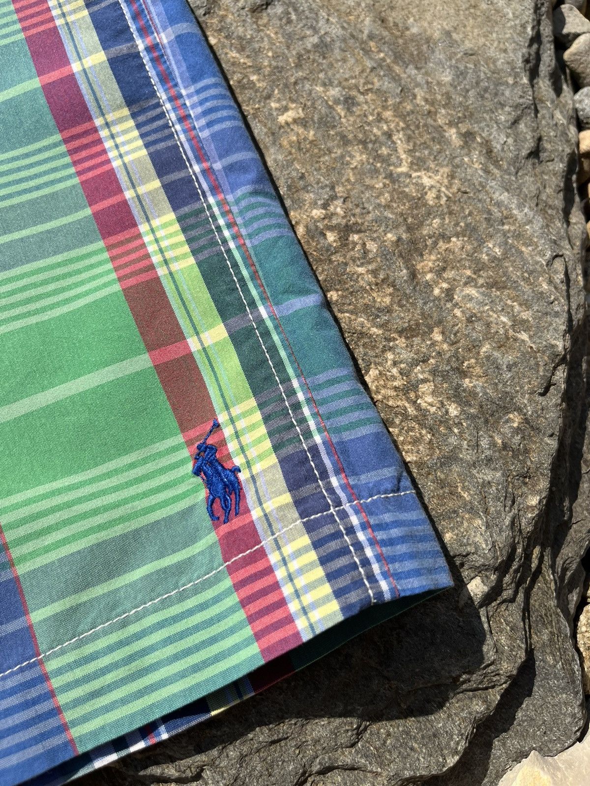 Polo Ralph Lauren × Ralph Lauren × Vintage Vintage 90s Polo Ralph Lauren plaid checked swim shorts pant Size 30" / US 8 / IT 44 - 8 Thumbnail