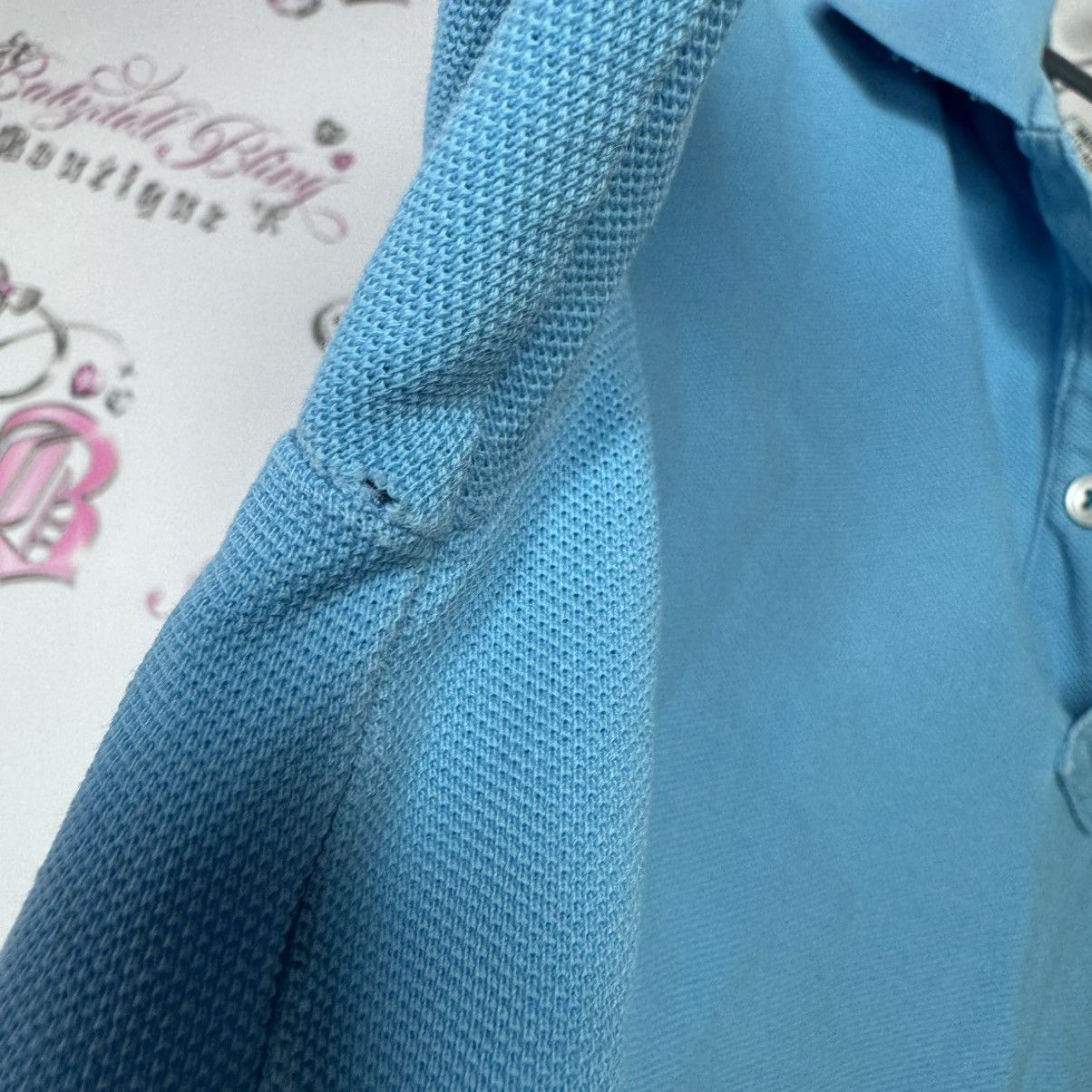 Yves Saint Laurent YSL collared shirt tshirt blue with ysl white embroidery Size US L / EU 52-54 / 3 - 8 Thumbnail