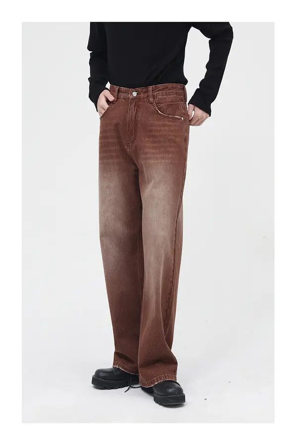 VIBE Vintage brown washed gradient jeans Size US 32 / EU 48 - 3 Thumbnail