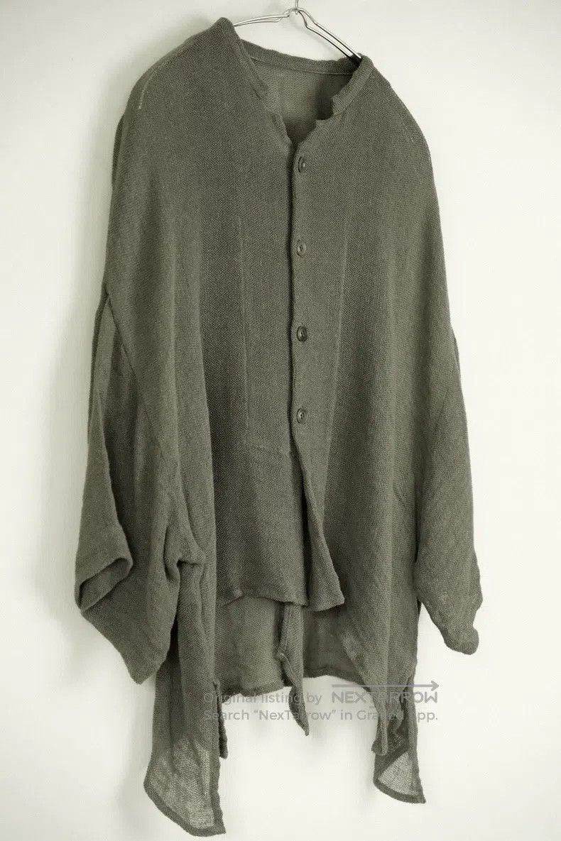 Y's Y's 23 SS vintage lime green linen feather cardigan sweate Size XS / US 0-2 / IT 36-38 - 2 Thumbnail