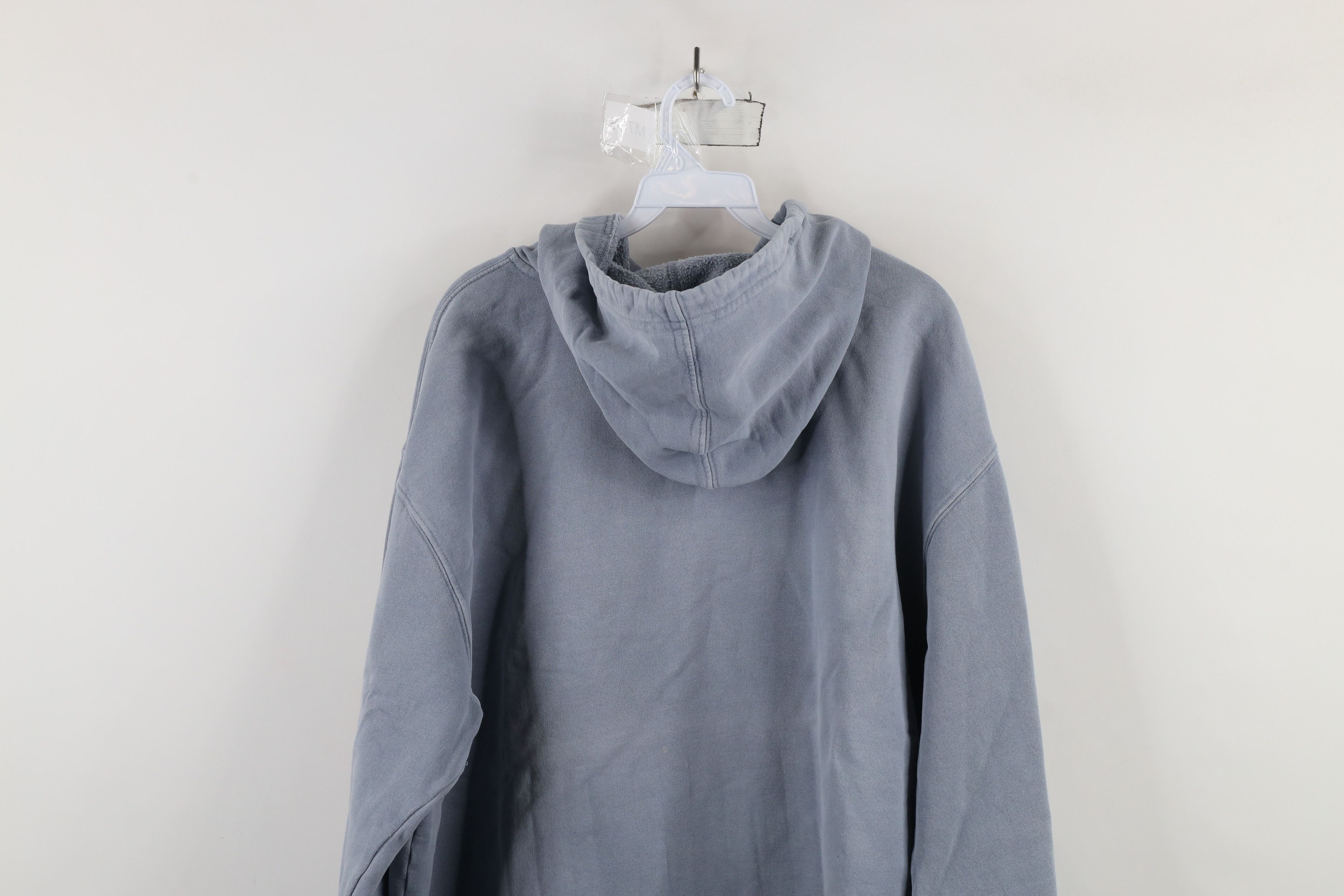 Vintage Vintage 90s Streetwear Blank Stonewash Hoodie Sweatshirt Size US XXL / EU 58 / 5 - 14 Thumbnail