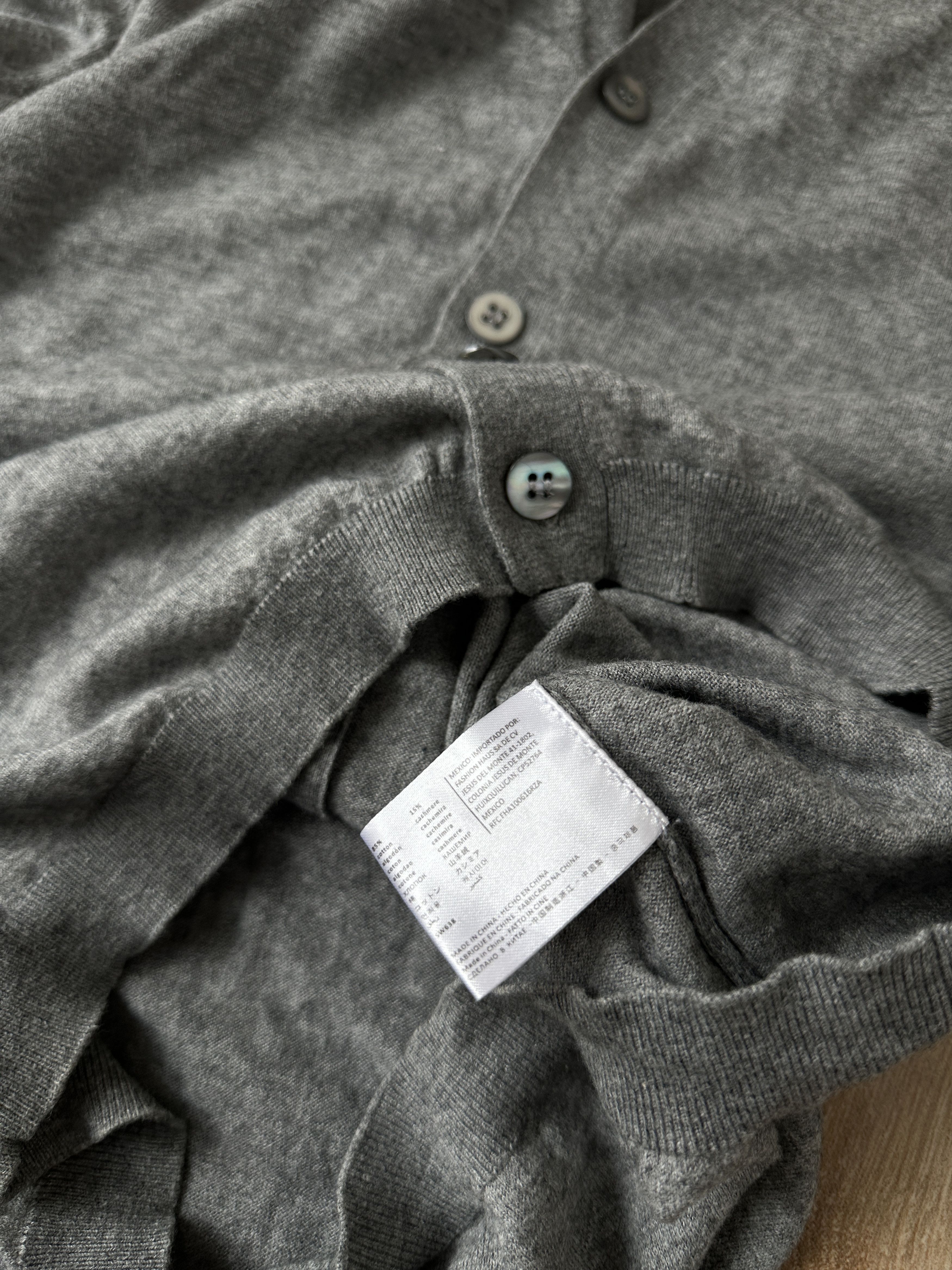 Suitsupply Suitsupply cotton cashmere men's gray Cardigan Size: XXL Size US XXL / EU 58 / 5 - 8 Thumbnail