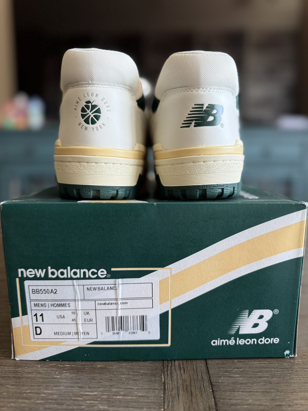 Aime Leon Dore × New Balance Aimé Leon Dore x 550 'Green Yellow' size 11 Size US 11 / EU 44 - 6 Thumbnail