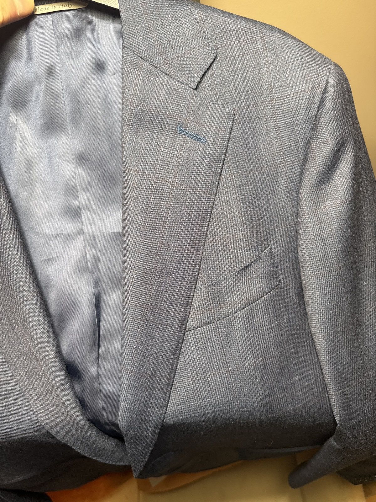 Canali Canali IT48 Made in Italy 100% Wool Navy Blazer NWT Size 38R - 12 Thumbnail