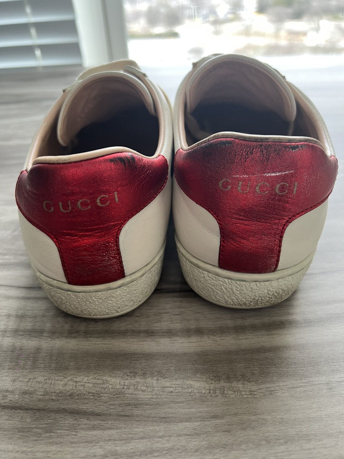 Gucci Gucci Ace Stripe Ivory Size 10 Women’s/ 8.5 Mens Size US 10 / IT 40 - 5 Thumbnail