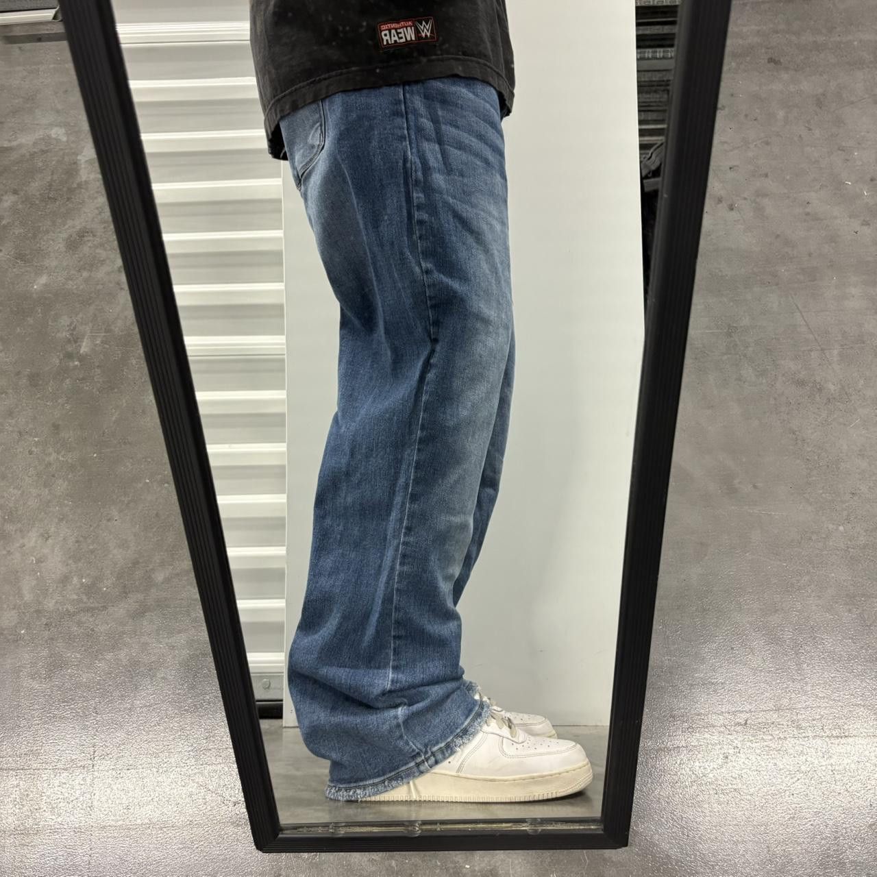 Vintage Crazy Vintage Y2K/2000s Baggy Wideleg Medium Wash Denim Jeans! Size US 38 / EU 54 - 2 Thumbnail