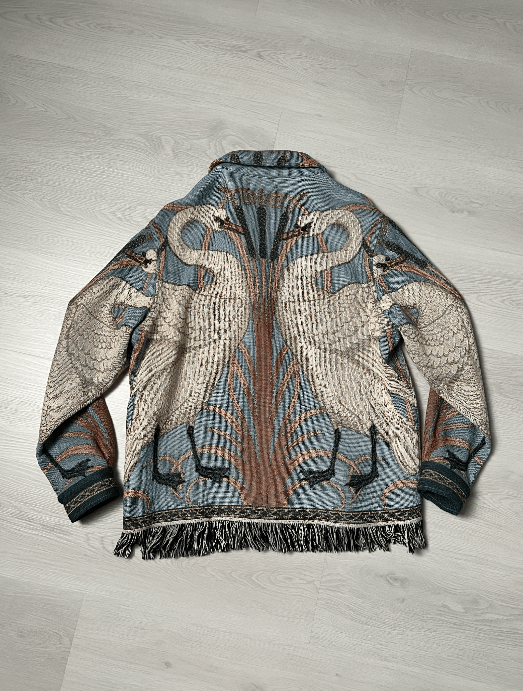 Amiri Amiri Swan Tapestry Jacket Size US XL / EU 56 / 4 - 5 Thumbnail