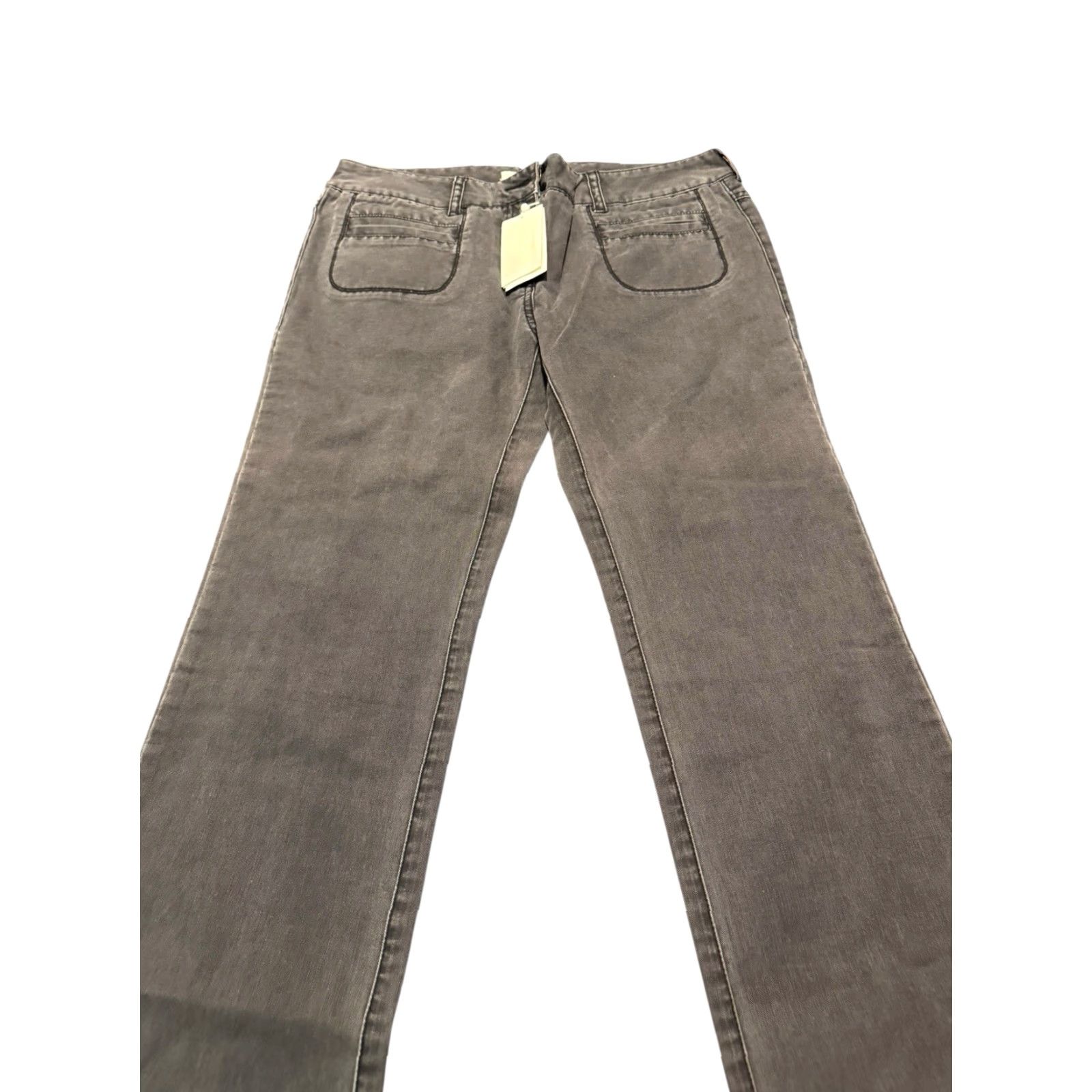 3.1 Phillip Lim 3.1 Phillip Lim Grey Embroidered Feather Pants Women’s Size 8 Utility Trousers Size 30" / US 8 / IT 44 - 2 Thumbnail