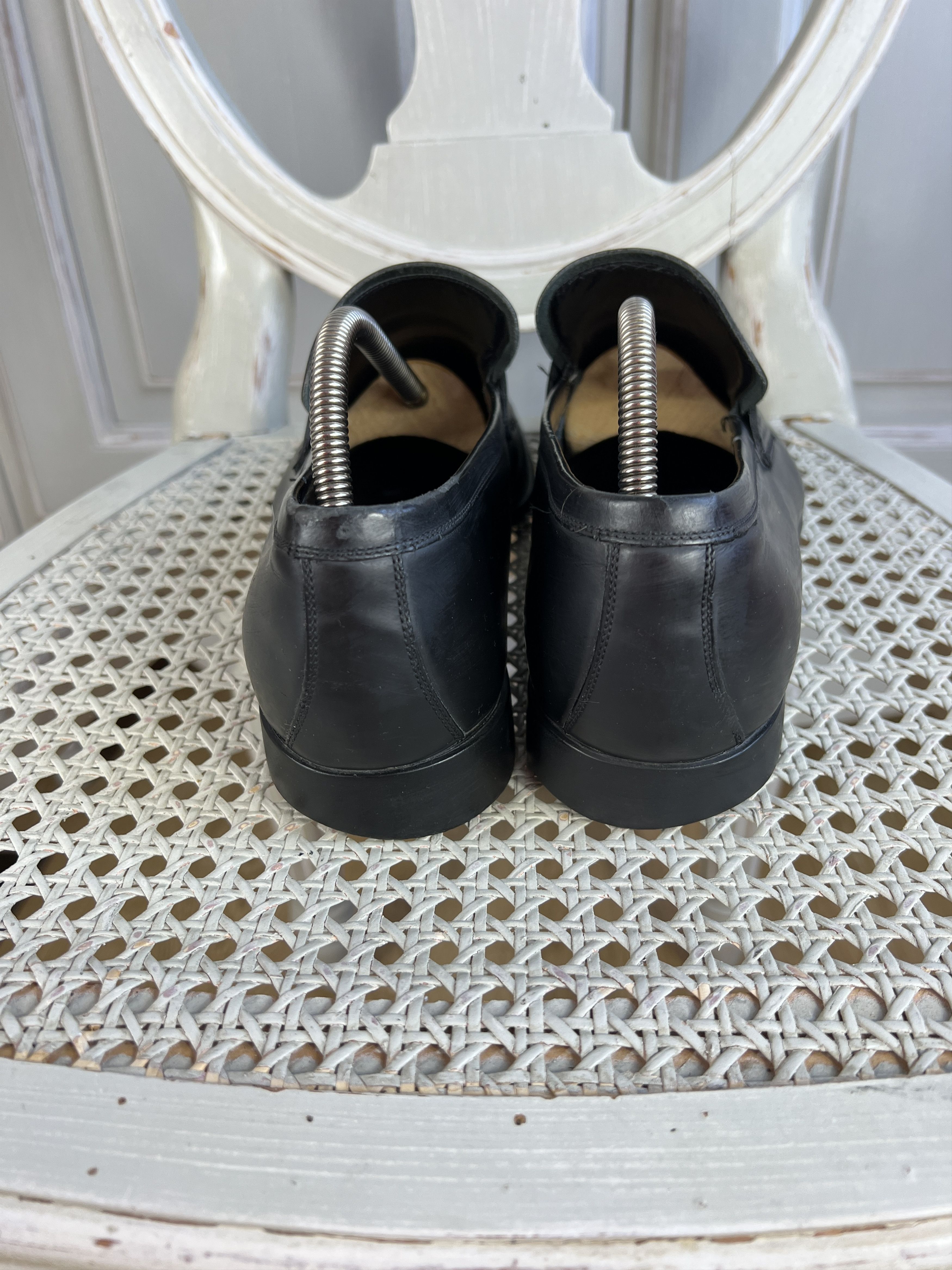 Gucci GUCCI LEATHER CASUAL LOAFERS SHOES BLACK SIZE 9 Size US 9 / EU 42 - 6 Thumbnail