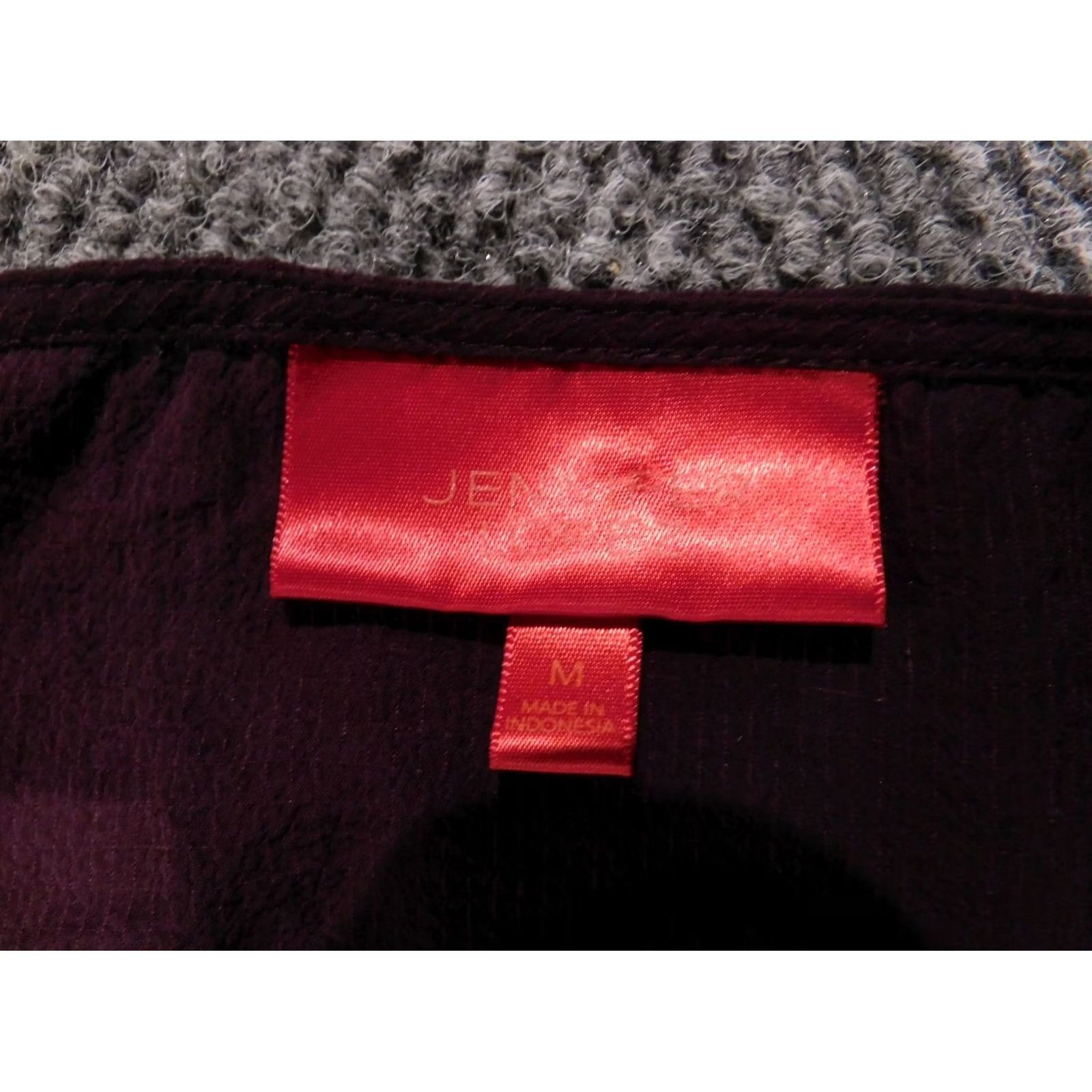 Vintage Jennifer Lopez Womens Blouse Medium Purple pullover top Size M / US 6-8 / IT 42-44 - 4 Thumbnail