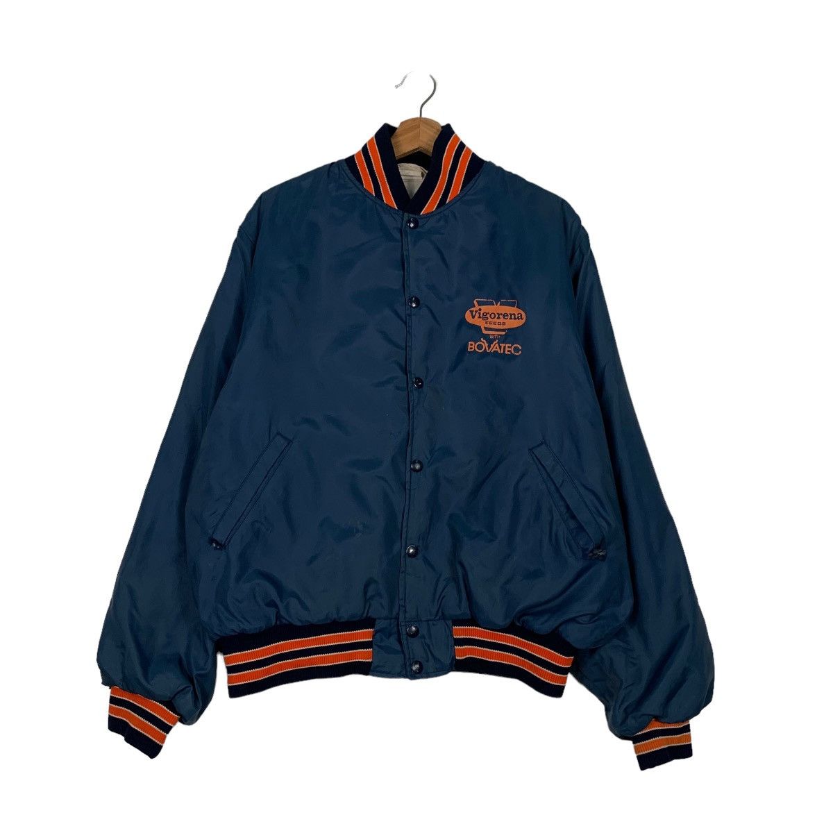 Vintage Don-Jac VIGORENA Feeds Bovatec Nylon Coach Jacket #0080-C5 Size US L / EU 52-54 / 3 - 1 Thumbnail