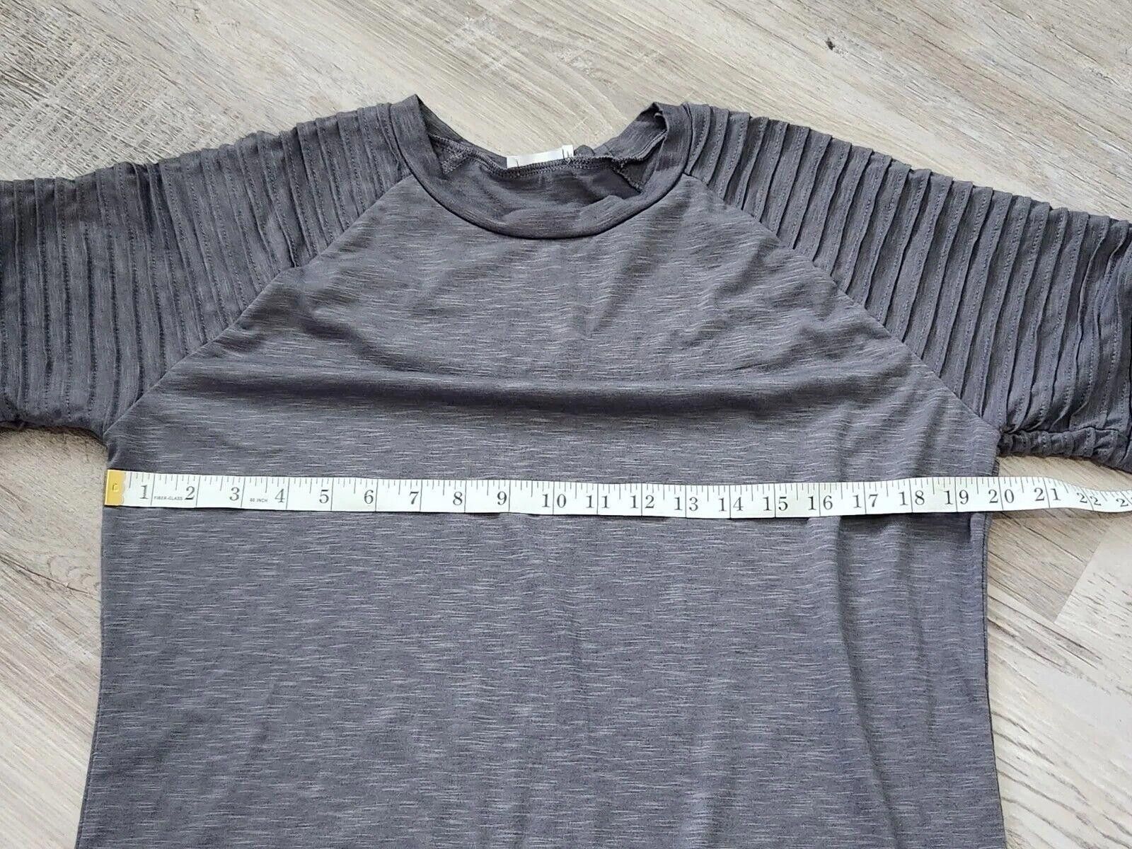 Designer Mens Coofandy Shirt Grey Short Sleeve Textured Scoop Hem Med Size US M / EU 48-50 / 2 - 5 Thumbnail