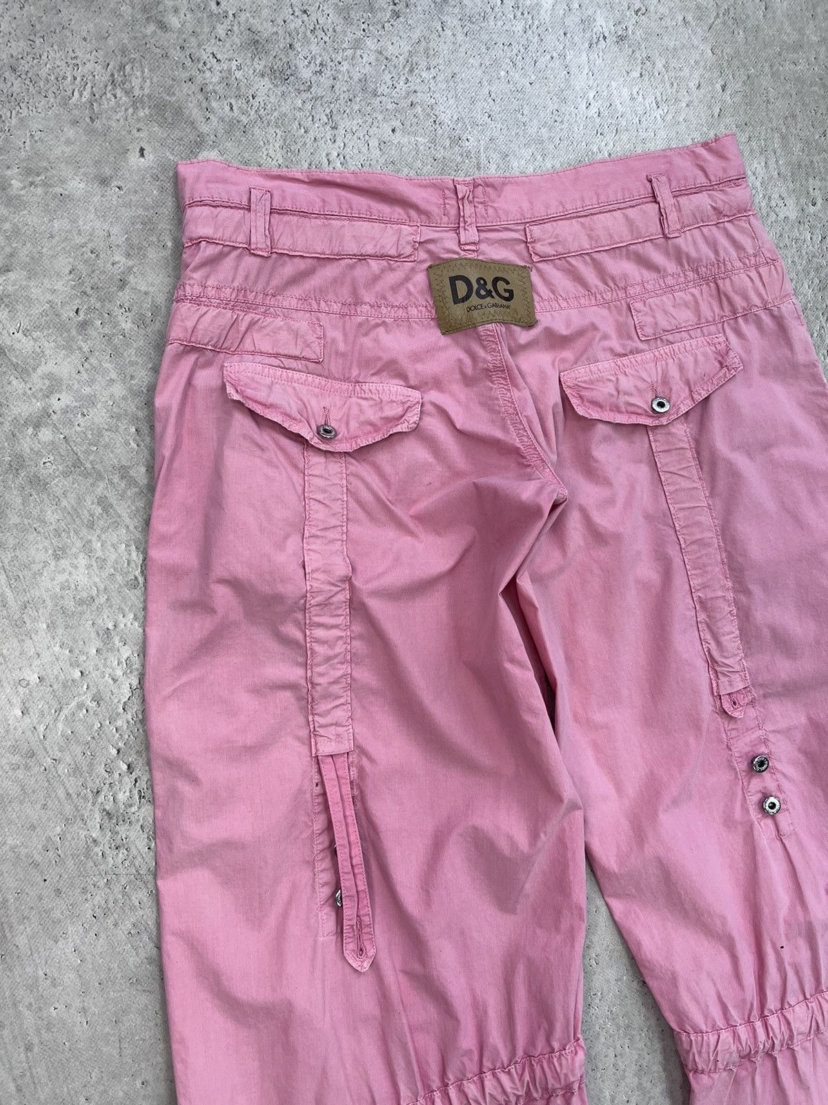 Dolce & Gabbana DOLCE GABBANA Y2K Cargo Flared Pants Parachute Bondage Size 30" / US 8 / IT 44 - 12 Thumbnail