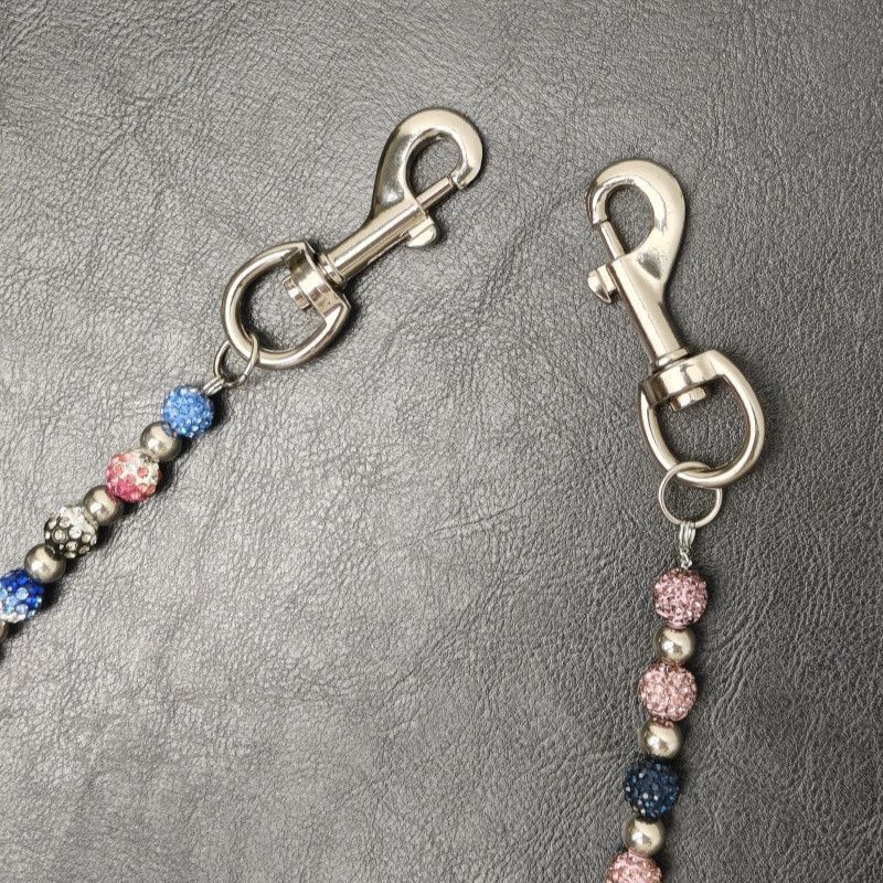 Japanese Brand Round Bead Rhinestone Wallet Chain Size ONE SIZE - 2 Thumbnail