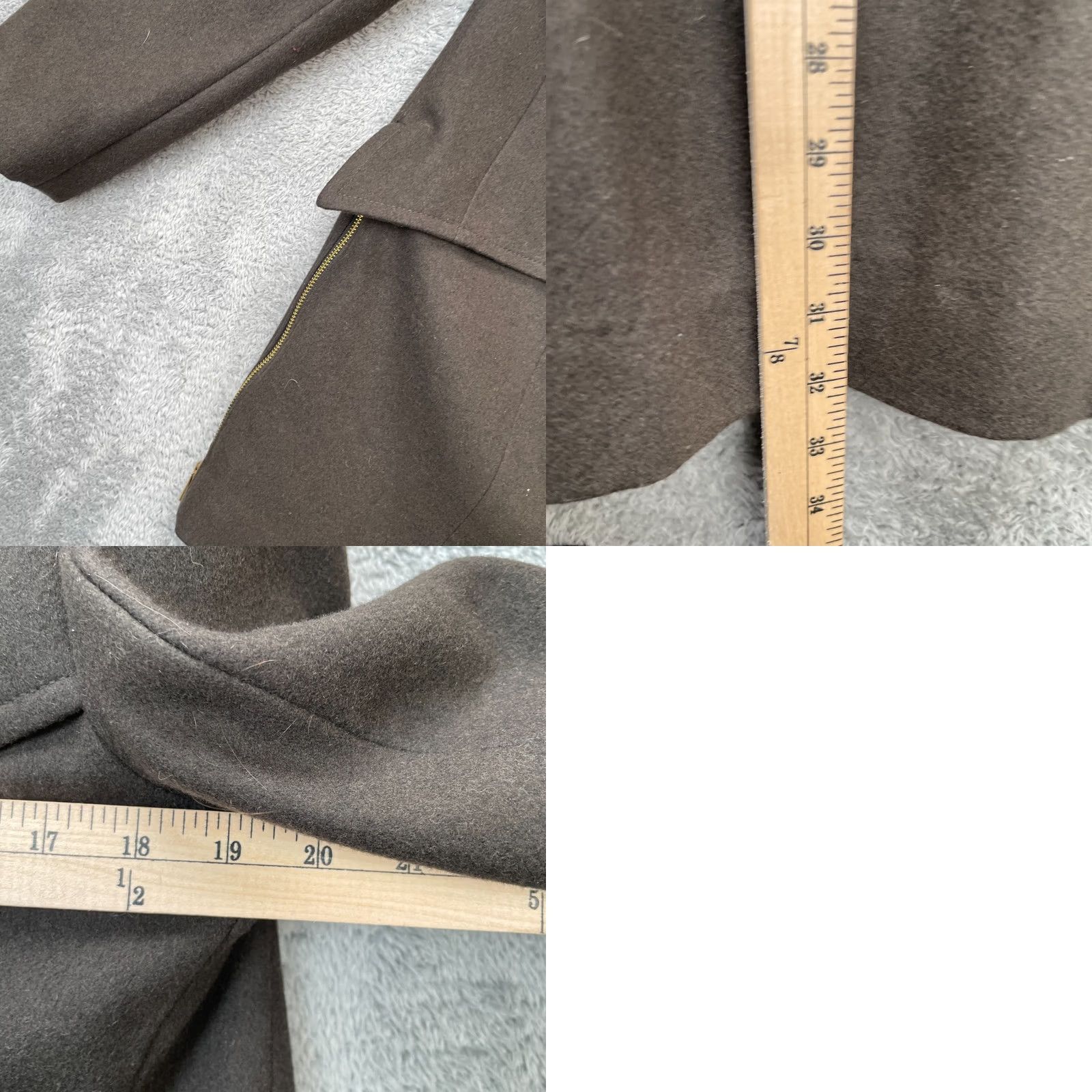 Buffalo David Bitton Buffalo David Bitton Jacket - Womens Medium Brown Wool Blend Double Collar Coat Size M / US 6-8 / IT 42-44 - 8 Thumbnail