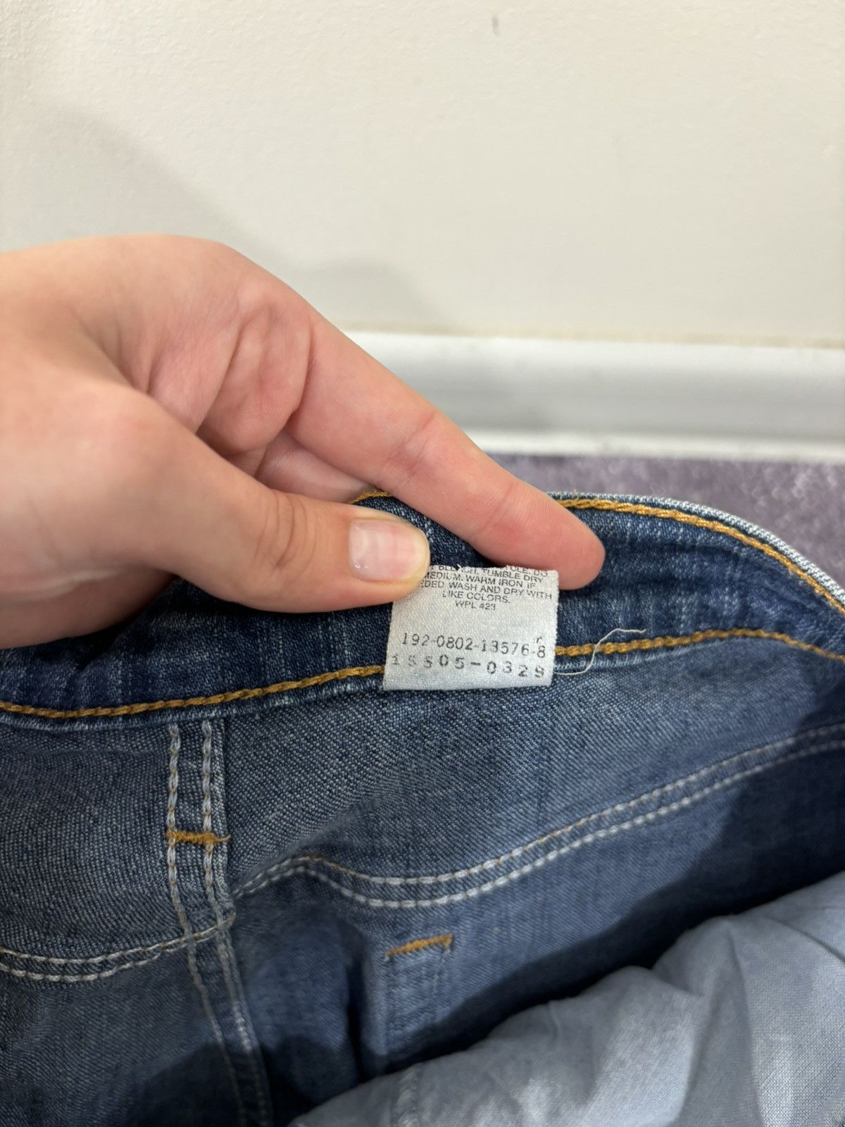 Levi's Vintage Levi’s 505 Paper Tag Straight Fit Blue Denim Jeans Size US 32 / EU 48 - 17 Thumbnail