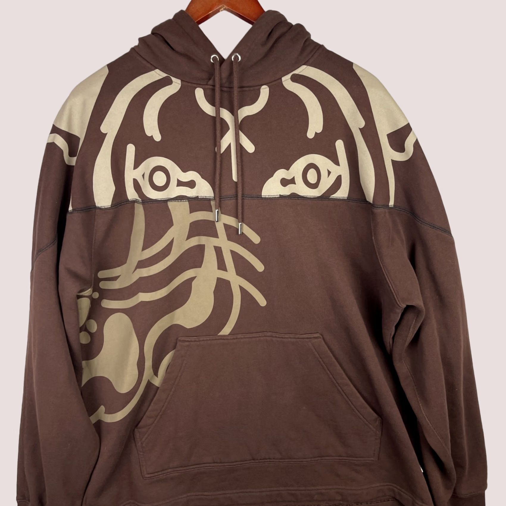 Kenzo KENZO Hoodie Mens Small Brown Oversized Heavyweight Sweatshirt Pullover K-Tiger Size US S / EU 44-46 / 1 - 1 Thumbnail