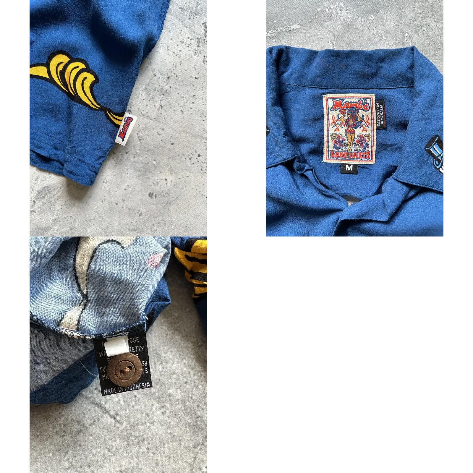 Mambo VINTAGE Mambo Shirt Men’s Size M Blue Button-Up Short Sleeve Crew Neck Cotton ru in 2001 Men’s M Blue Shirt Size US M / EU 48-50 / 2 - 8 Thumbnail
