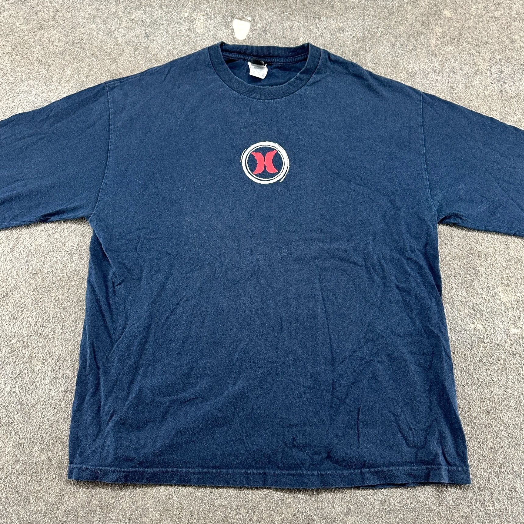 Hurley VINTAGE Hurley Shirt Mens XL Blue Navy Long Sleeve Spellout Logo Cotton Y2K Size US XL / EU 56 / 4 - 3 Thumbnail
