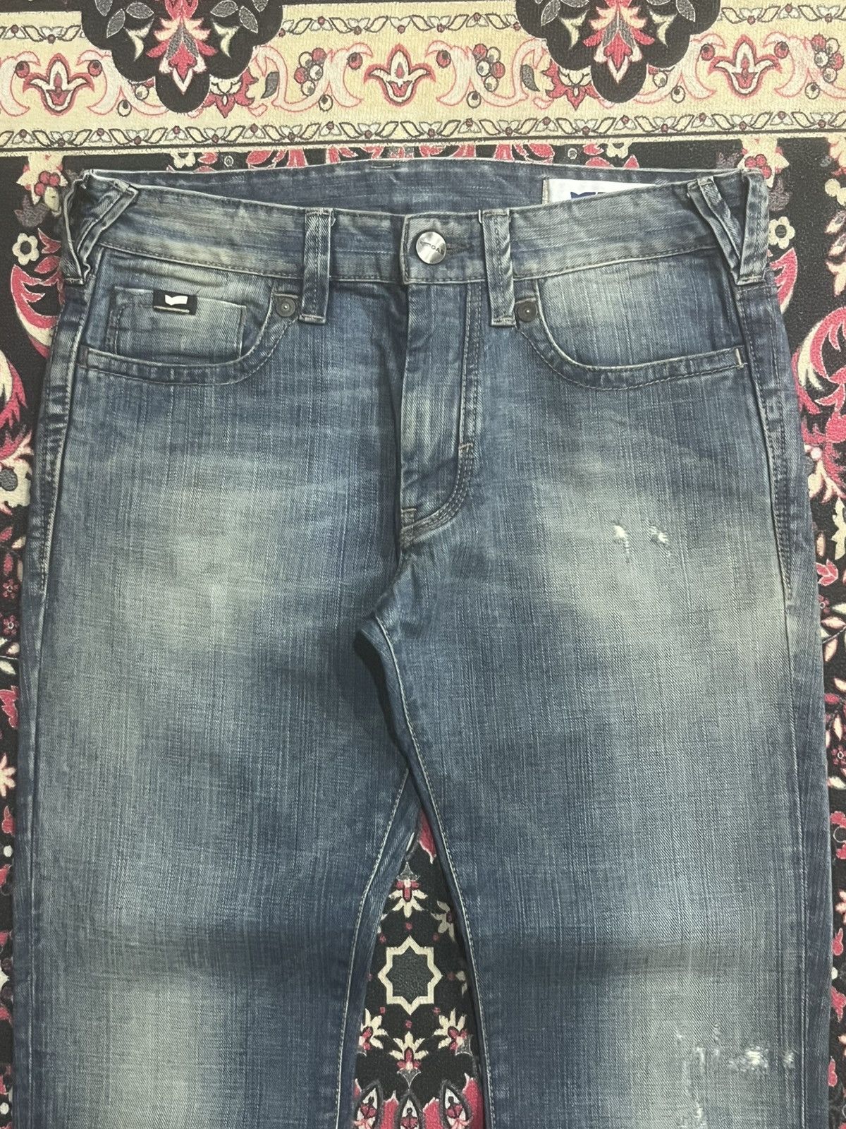 GAS Vintage GAS Blue Faded Washed Straight Leg Jeans Size US 32 / EU 48 - 4 Thumbnail