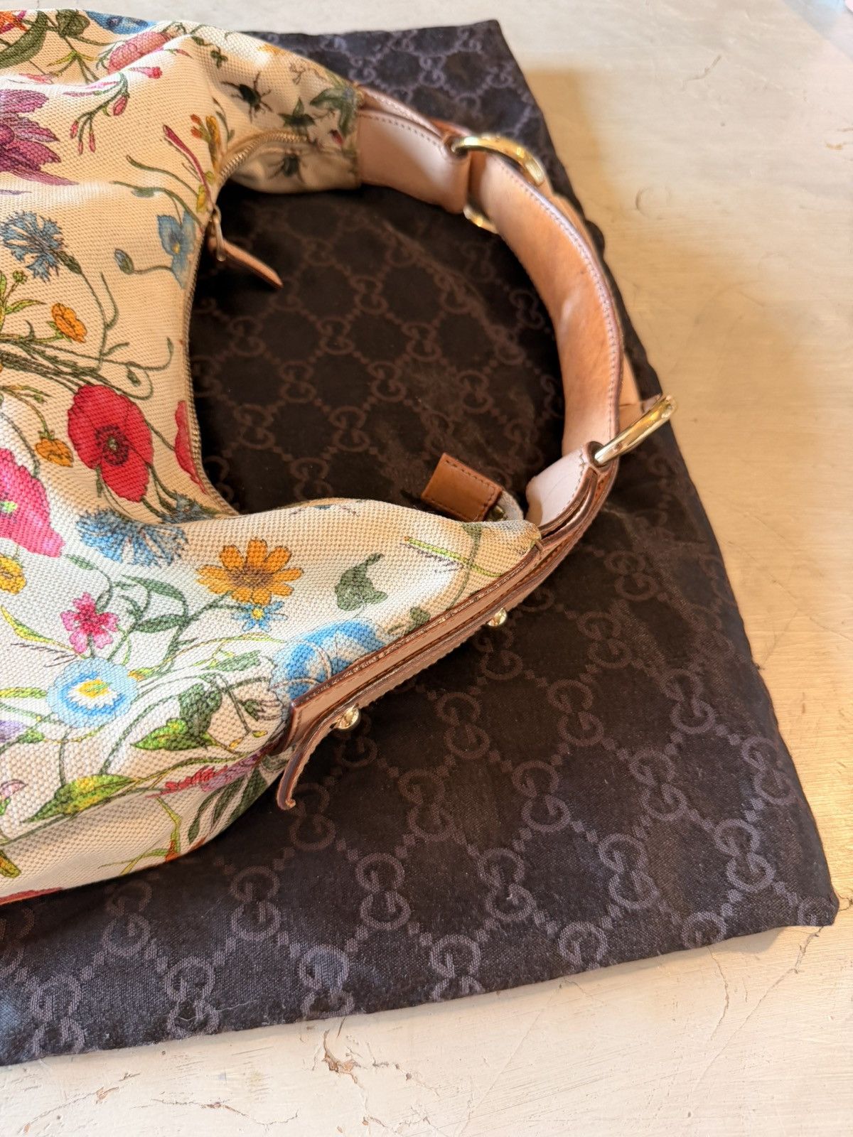 Gucci Authentic Gucci Flora Pelham Hobo Bag Size ONE SIZE - 8 Thumbnail