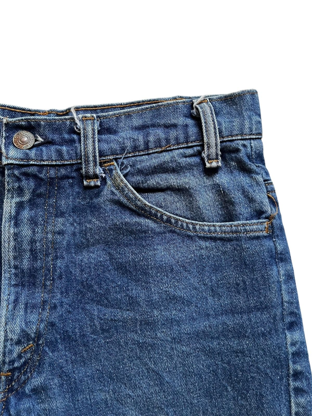 Levi's × Levi's Vintage Clothing Vintage 80s Levis 646 Orange Tab Distressed Shorts Jeans Size 29" - 6 Thumbnail