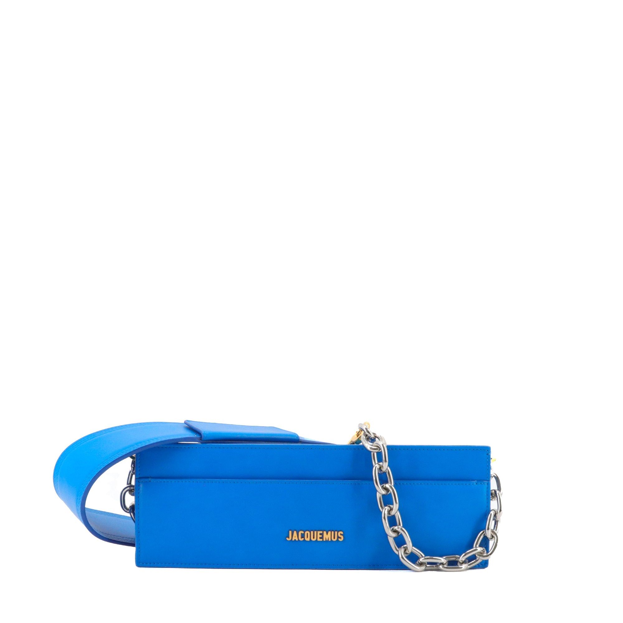 Jacquemus JACQUEMUS - Ciuciu Jacquemus shoulder bag in blue leather Size ONE SIZE - 1 Thumbnail