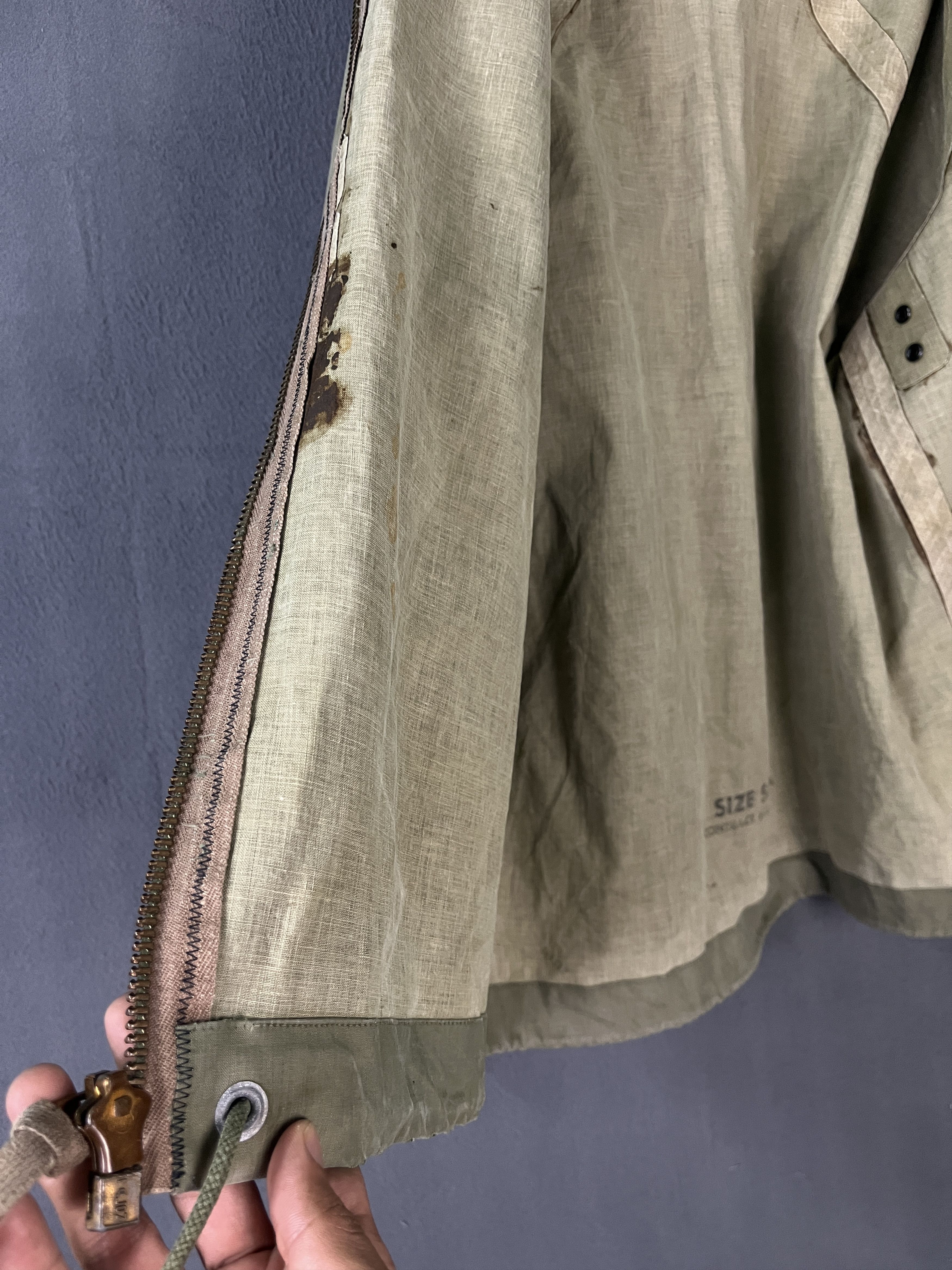 Vintage WW2 40s US Navy Contract N140 Parka Army Military Jacket Size US S / EU 44-46 / 1 - 16 Thumbnail
