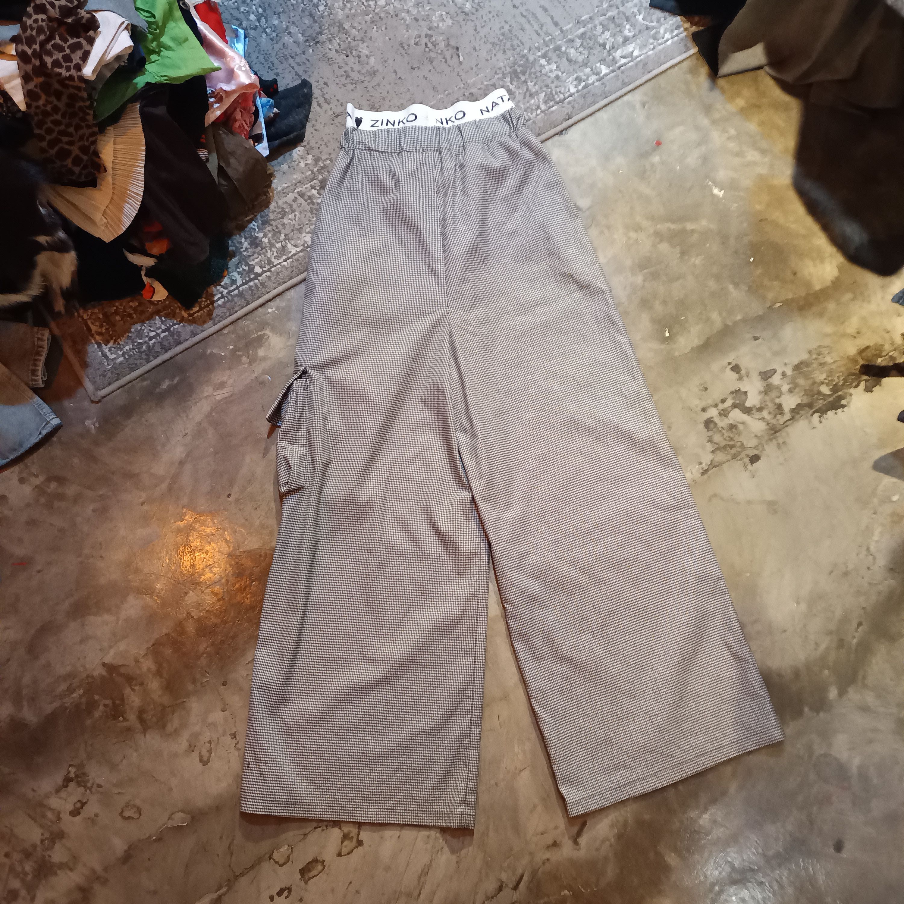 Natasha Zinko Natasha Zinko Double Waist Houndstooth Cargo Pant Size 27" / US 4 / IT 40 - 2 Thumbnail