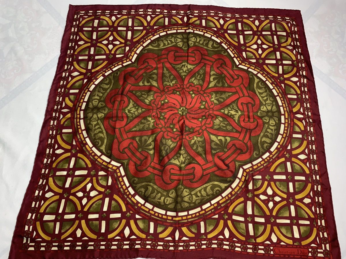 Vintage Christian Dior Monseur Silk Scarf / Muffler / Neckwear Size ONE SIZE - 2 Thumbnail