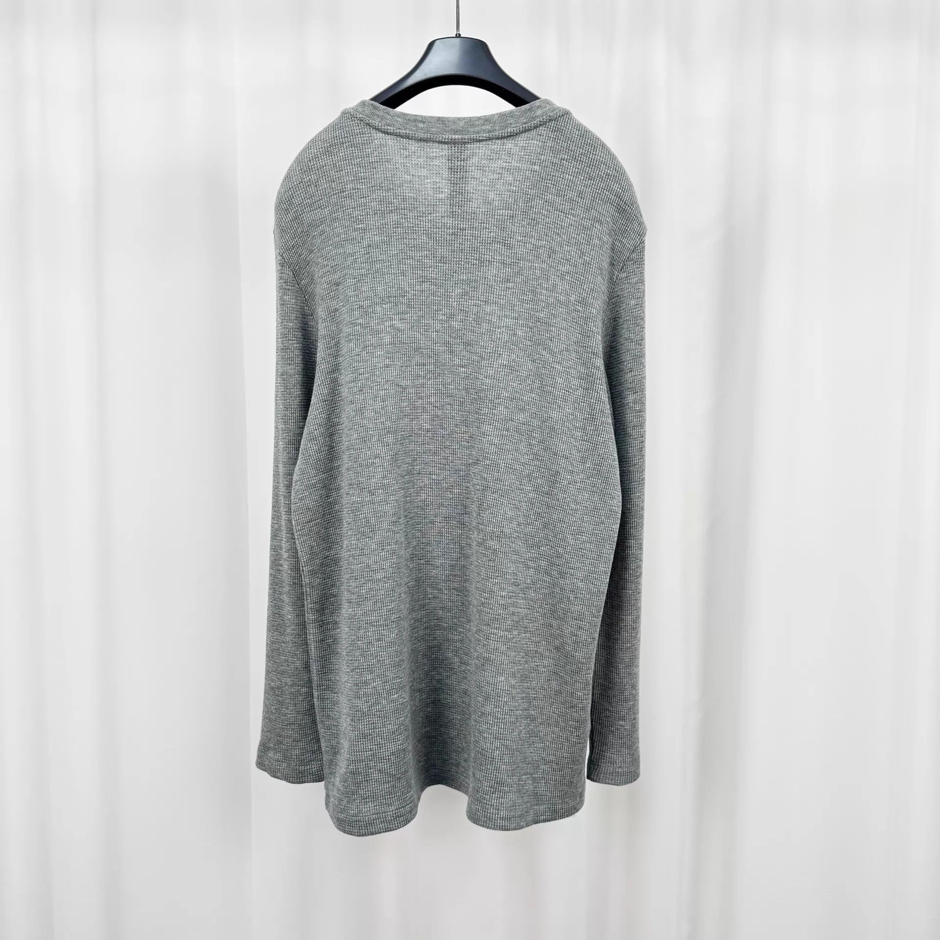 Chrome Hearts Chrome Hearts Grey Waffle Silver-Button Longsleeve XL Size US XL / EU 56 / 4 - 2 Thumbnail