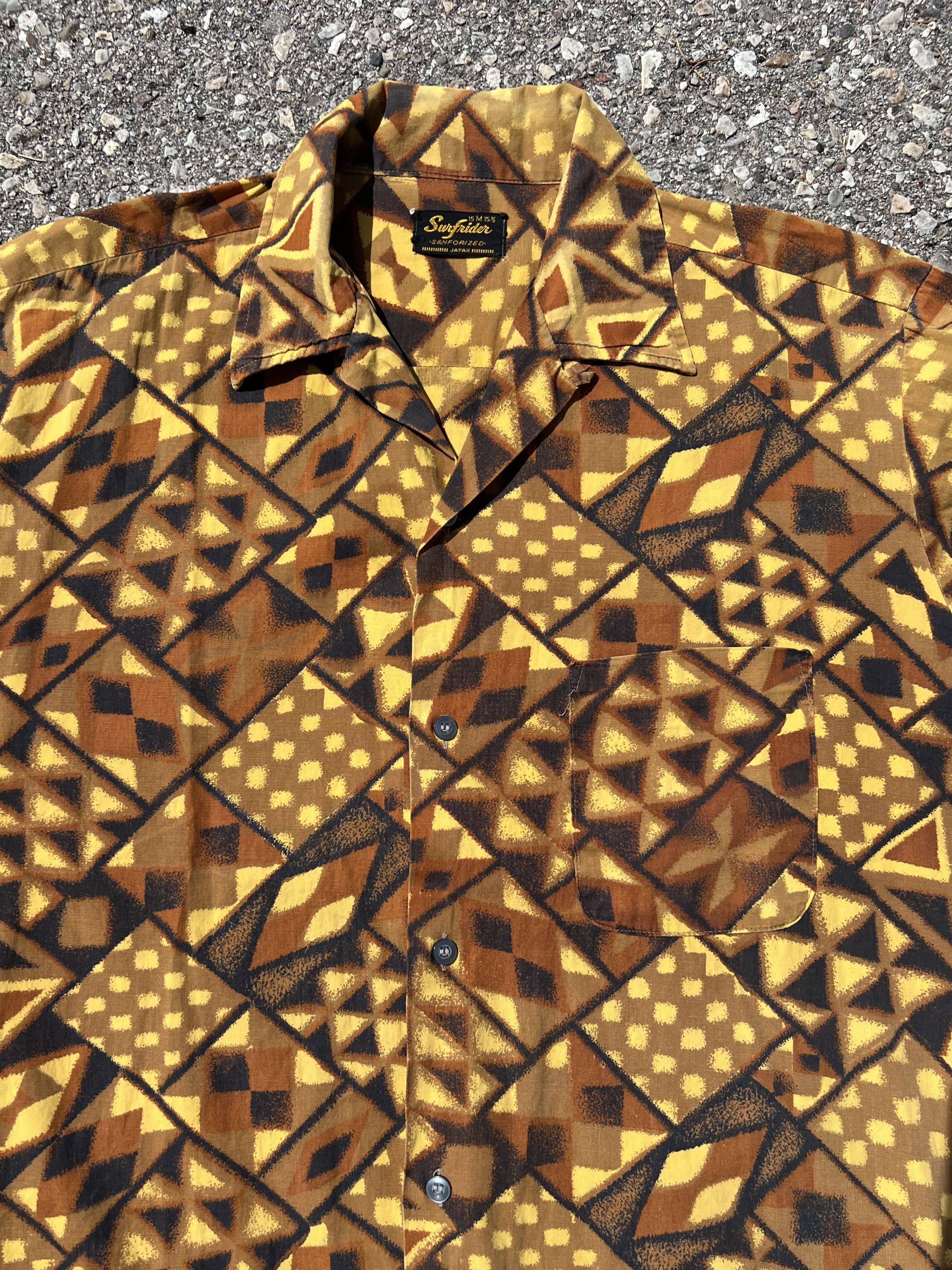 Vintage VTG 1960s Surfrider Loop Collar Short Sleeve Button Up Shirt Size US M / EU 48-50 / 2 - 2 Thumbnail