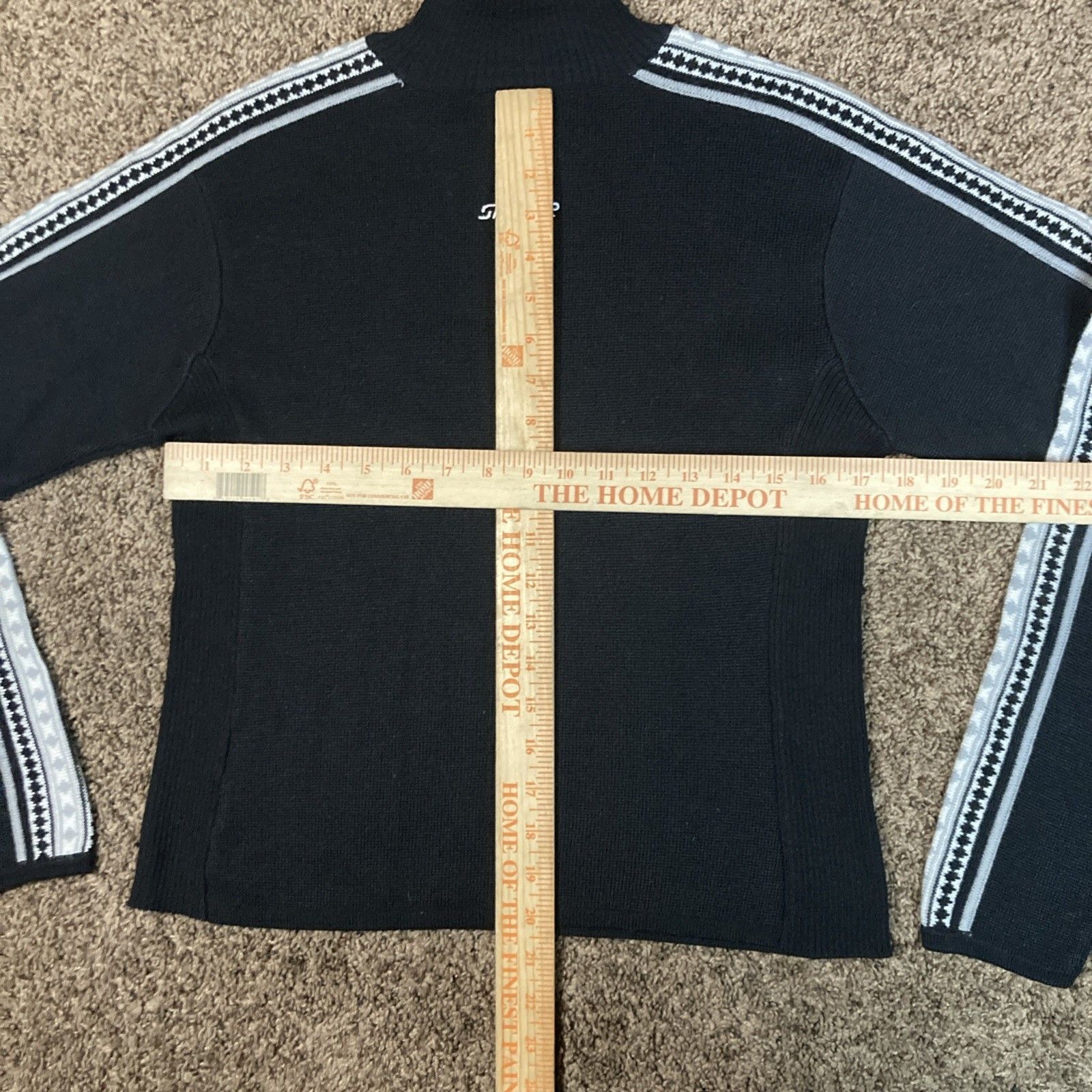 Spyder VTG Spyder Wool Blend Turtleneck Sweater Black Nordic Size M / US 6-8 / IT 42-44 - 3 Thumbnail