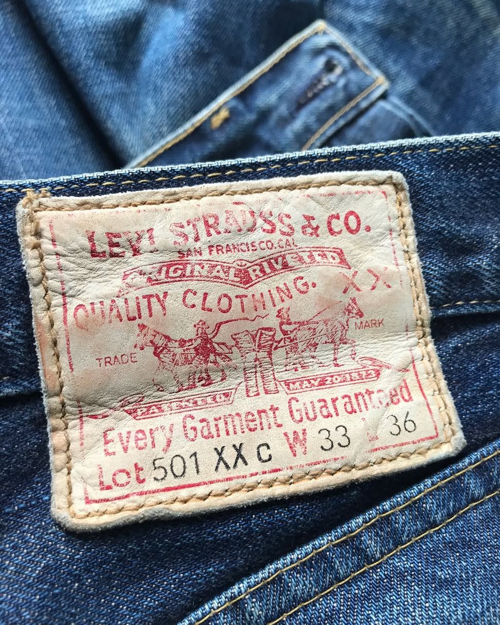 Levi's 501XX C big E selvedge raw denim Size US 33 - 6 Thumbnail