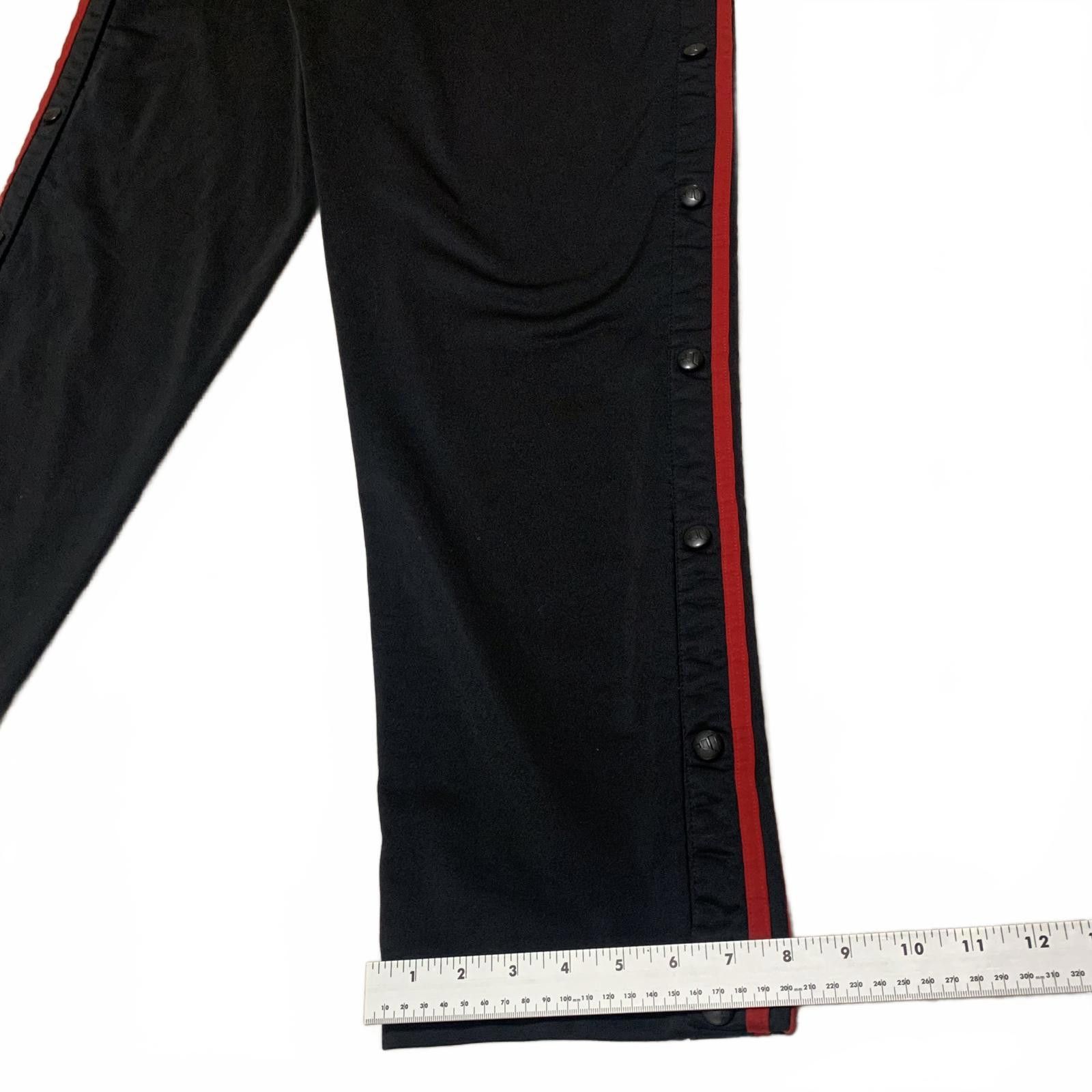 Adidas Vintage 90s Adidas Men's XL Black Athletic Pants Red Stripes Size US 36 / EU 52 - 10 Thumbnail