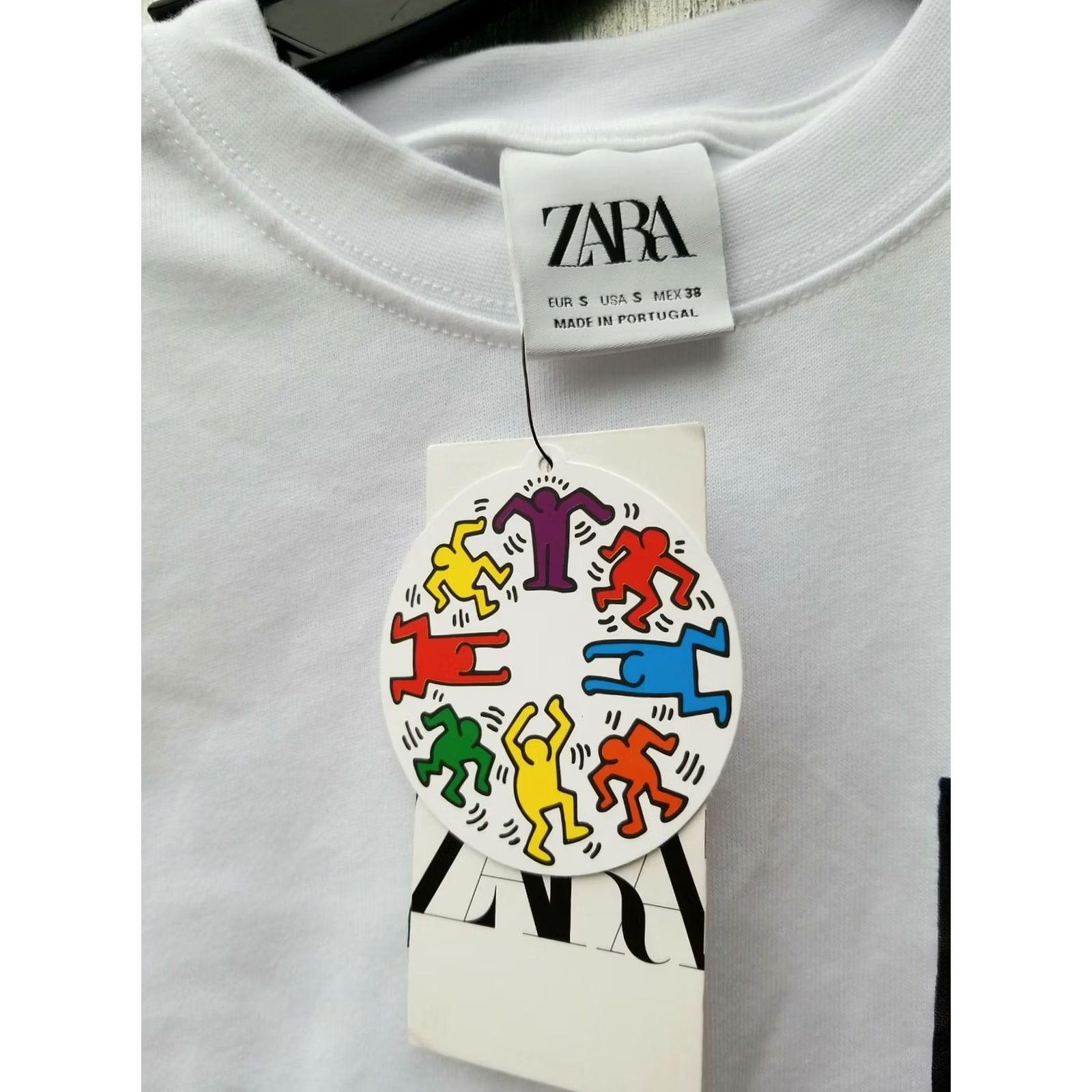 Zara ZARA Keith Haring T-Shirt Shirt White S New with Tags Mens Short Sleeve Crew Neck Love Limited Edition Vintage: No Boys Womens? Size US S / EU 44-46 / 1 - 2 Thumbnail