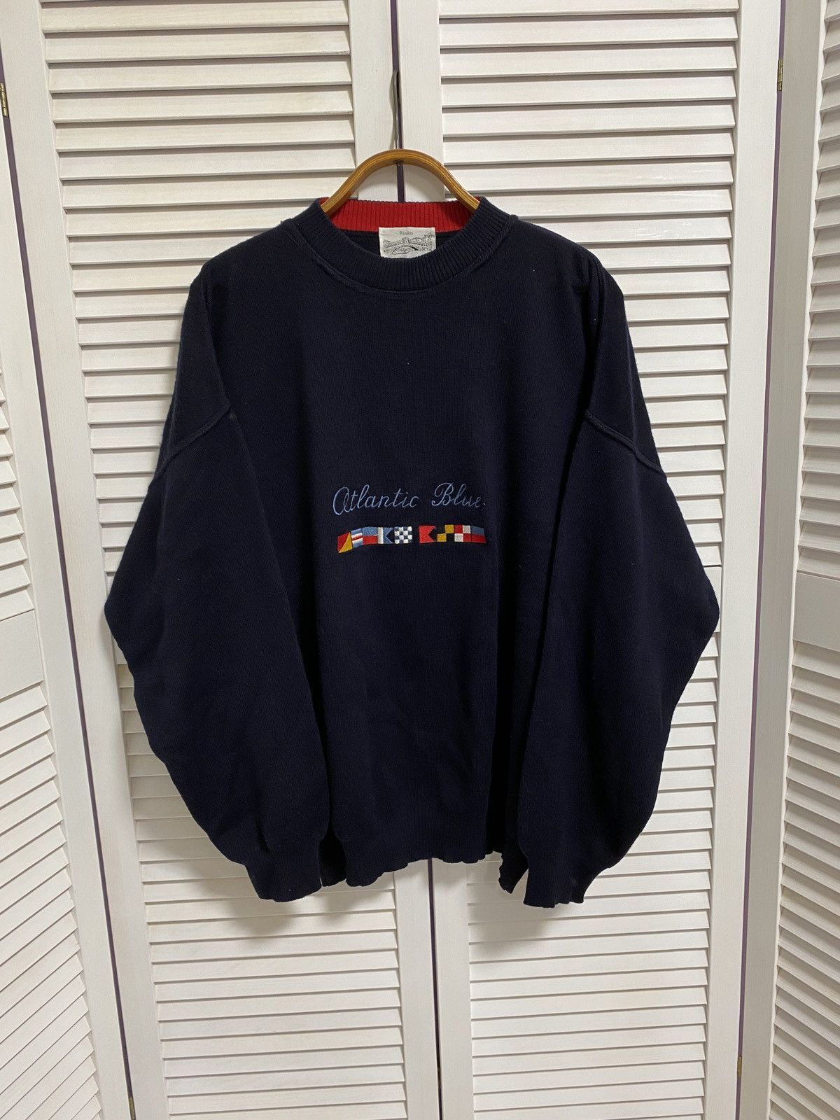 Other 🌚 Vintage Knit Sweater Rialto Style Fit Atlantic Blue Size US XL / EU 56 / 4 - 1 Thumbnail