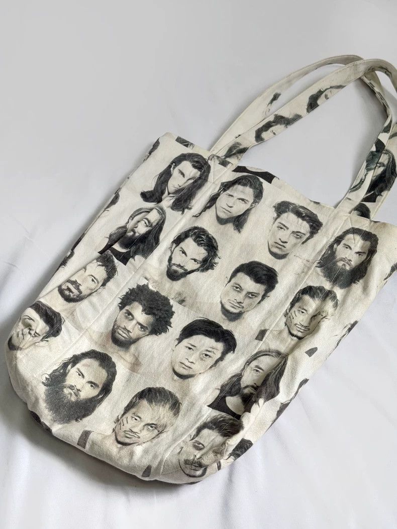 Yohji Yamamoto yohji yamamoto 13ss Portrait Print Tote Bag Size ONE SIZE - 4 Thumbnail