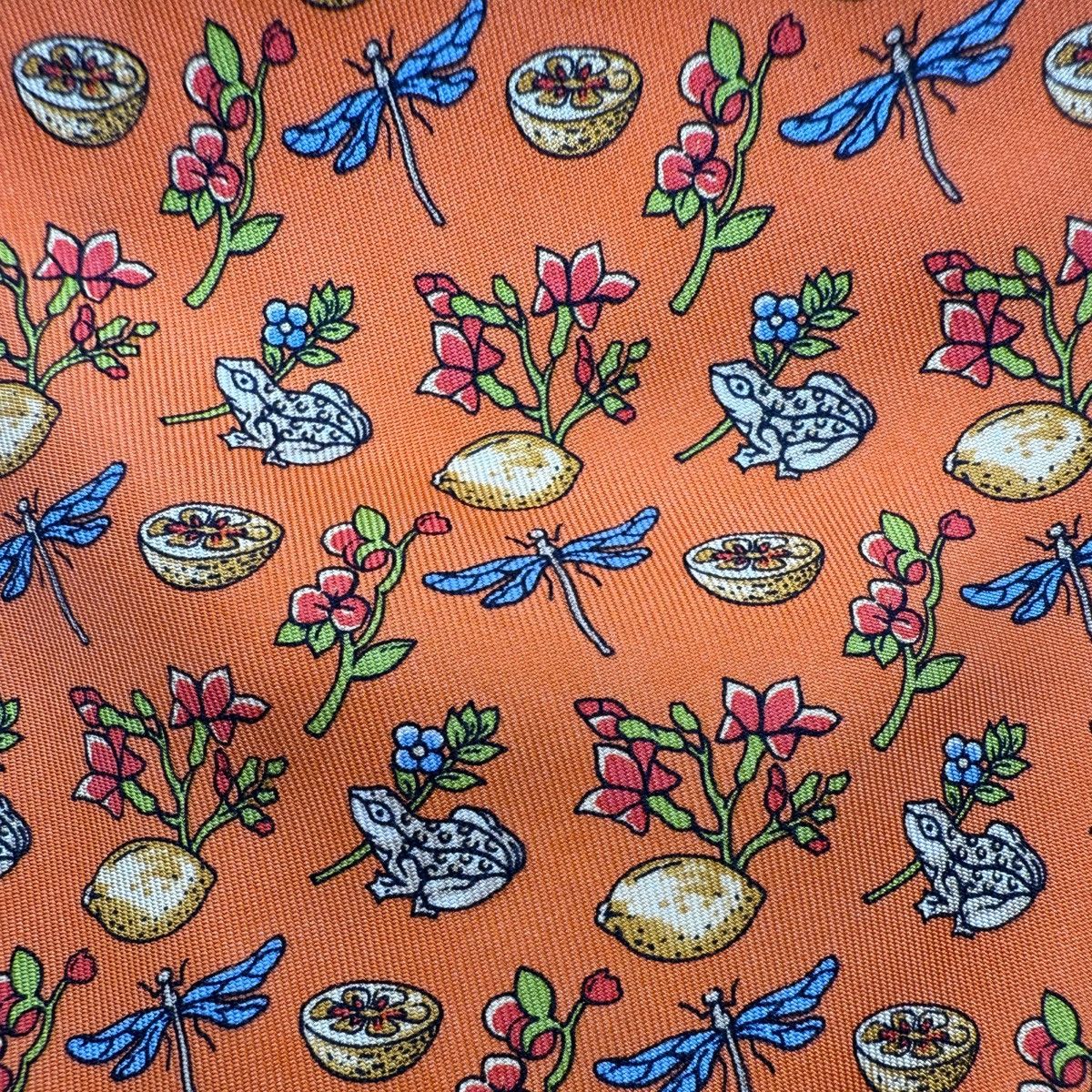 Salvatore Ferragamo Salvatore Ferragamo Silk Tie,Orange, Made in Italy, Like New Size ONE SIZE - 3 Thumbnail