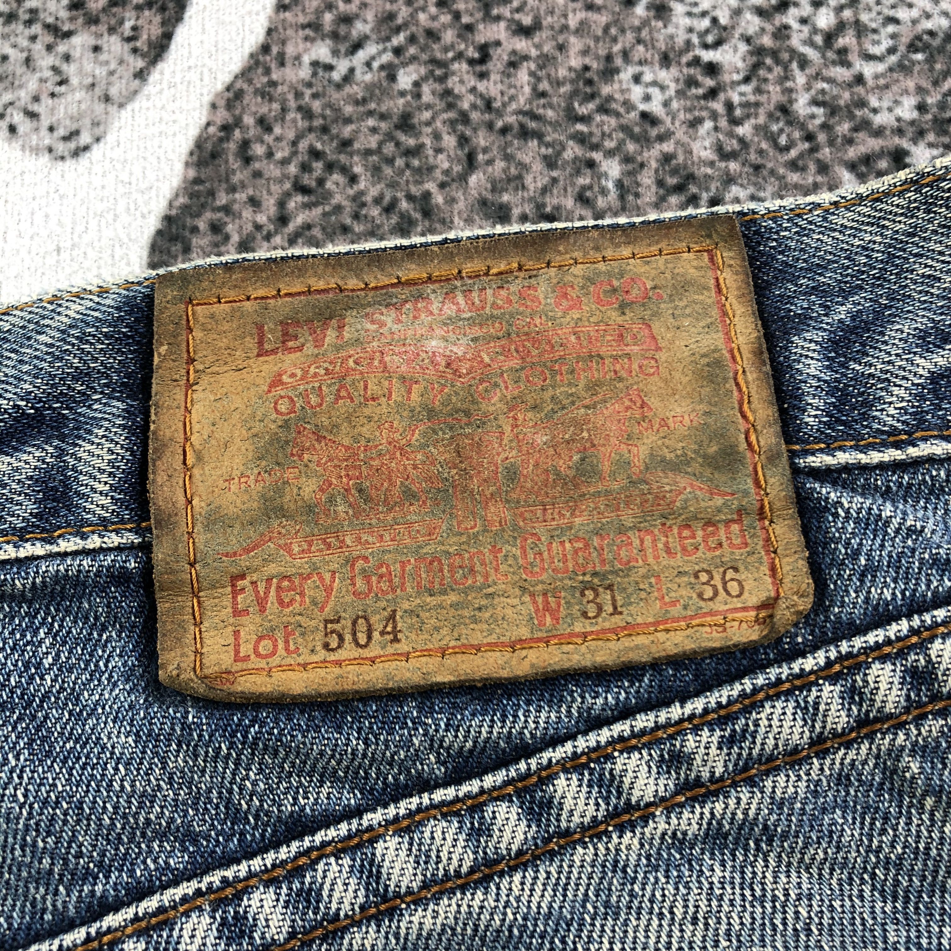Levi's Vintage Levis 504 Jeans Rusty Distress Denim KJ1474 Size US 32 / EU 48 - 5 Thumbnail