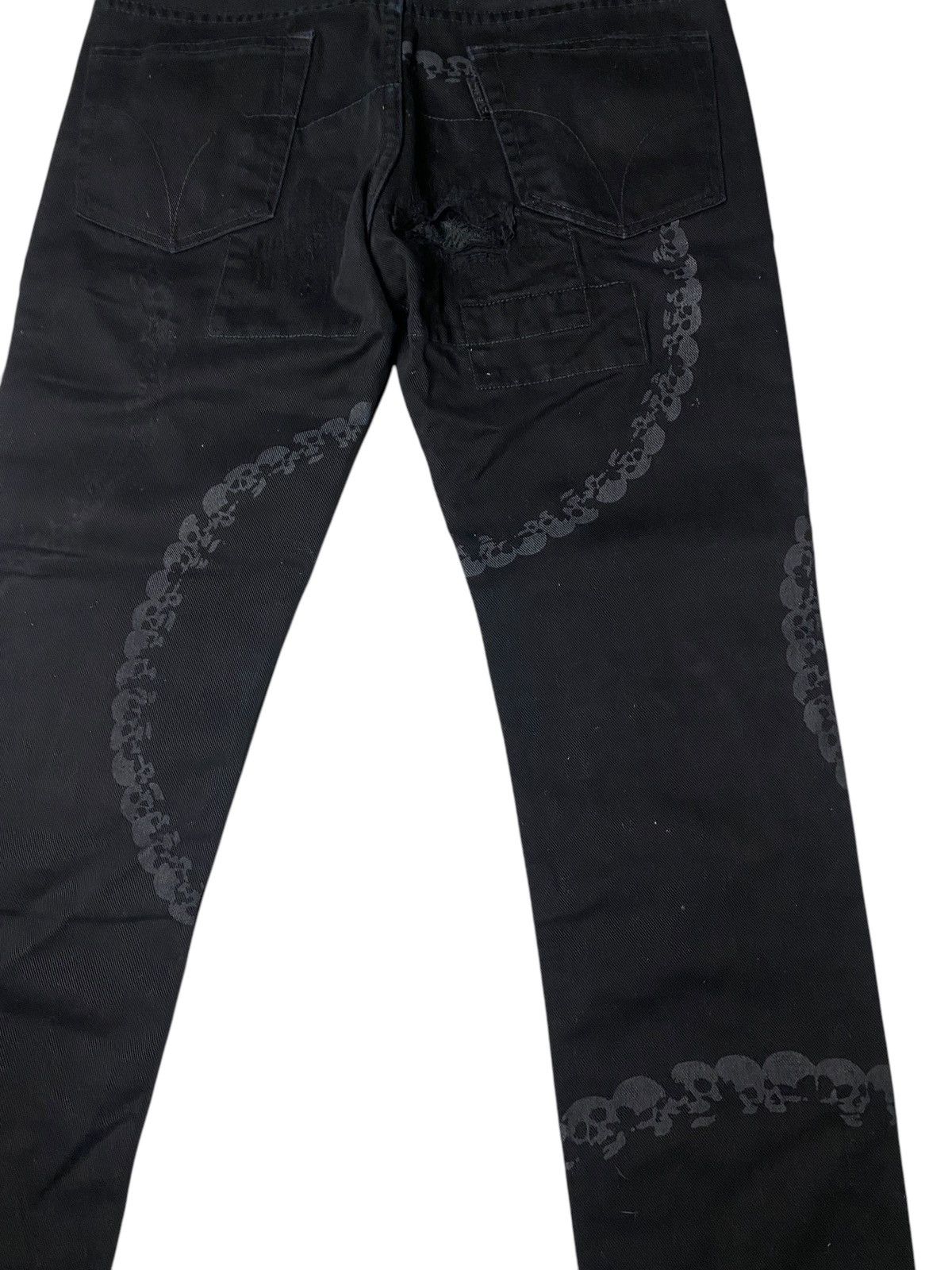 Hysteric Glamour 1990's Hysteric Glamour Skull Ring Archive Denim Size US 28 / EU 44 - 4 Thumbnail