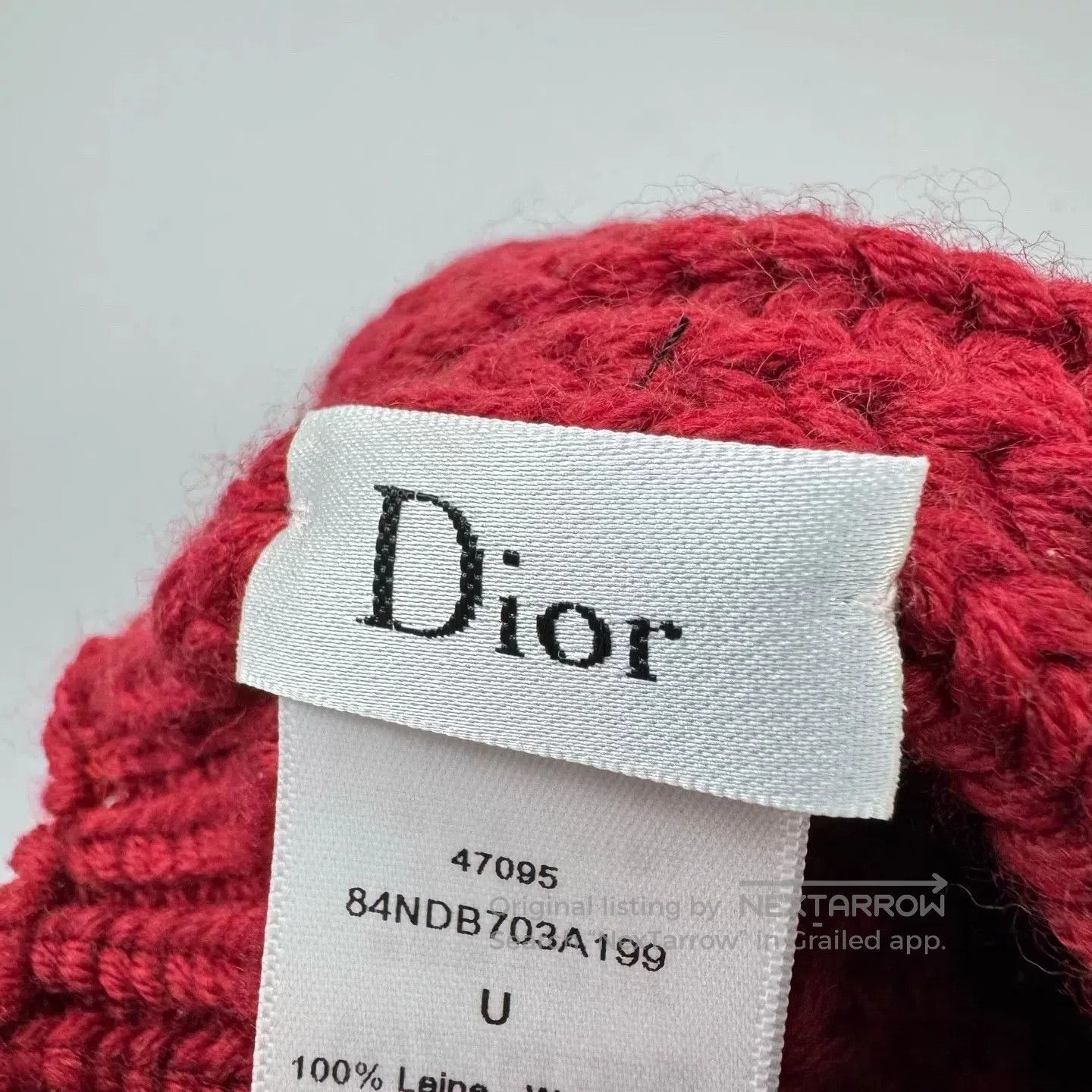 Dior Dior Embroidered Bee Knit Cold Hat. Size ONE SIZE - 6 Thumbnail